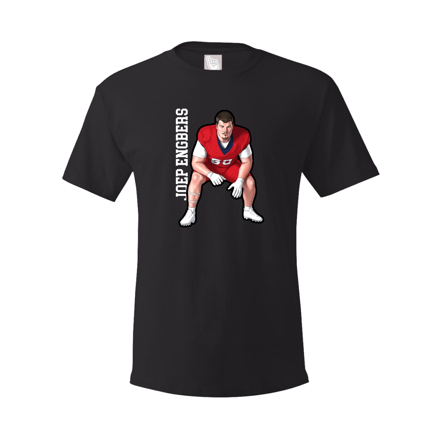 Youth Tee — Name Vertical in Black