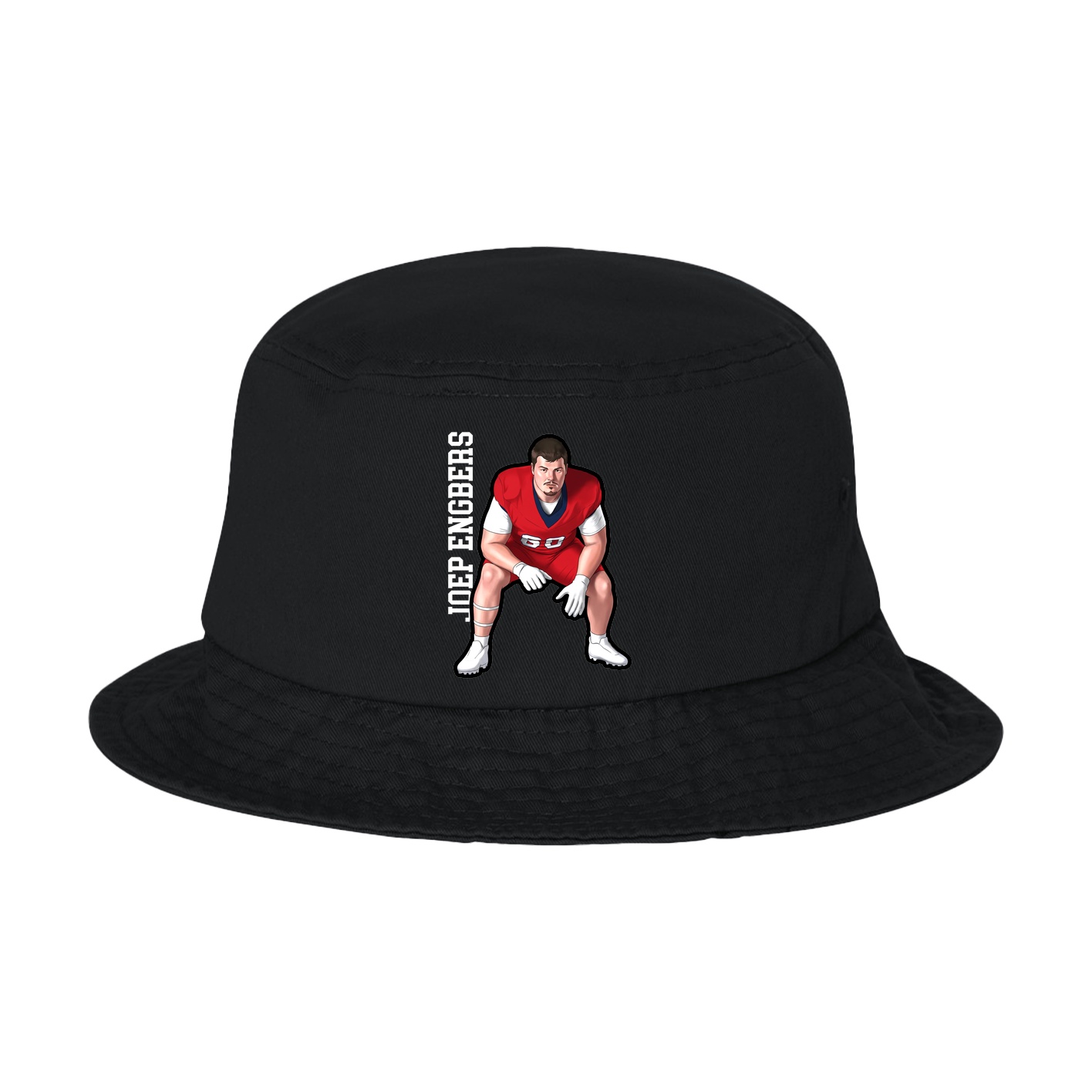 Bucket Cap — Name Vertical in Black