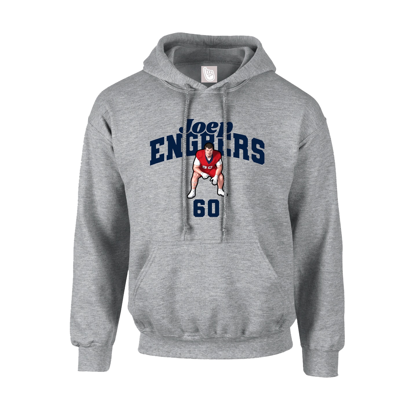 Youth Hoodie — Signature Arch in Grey