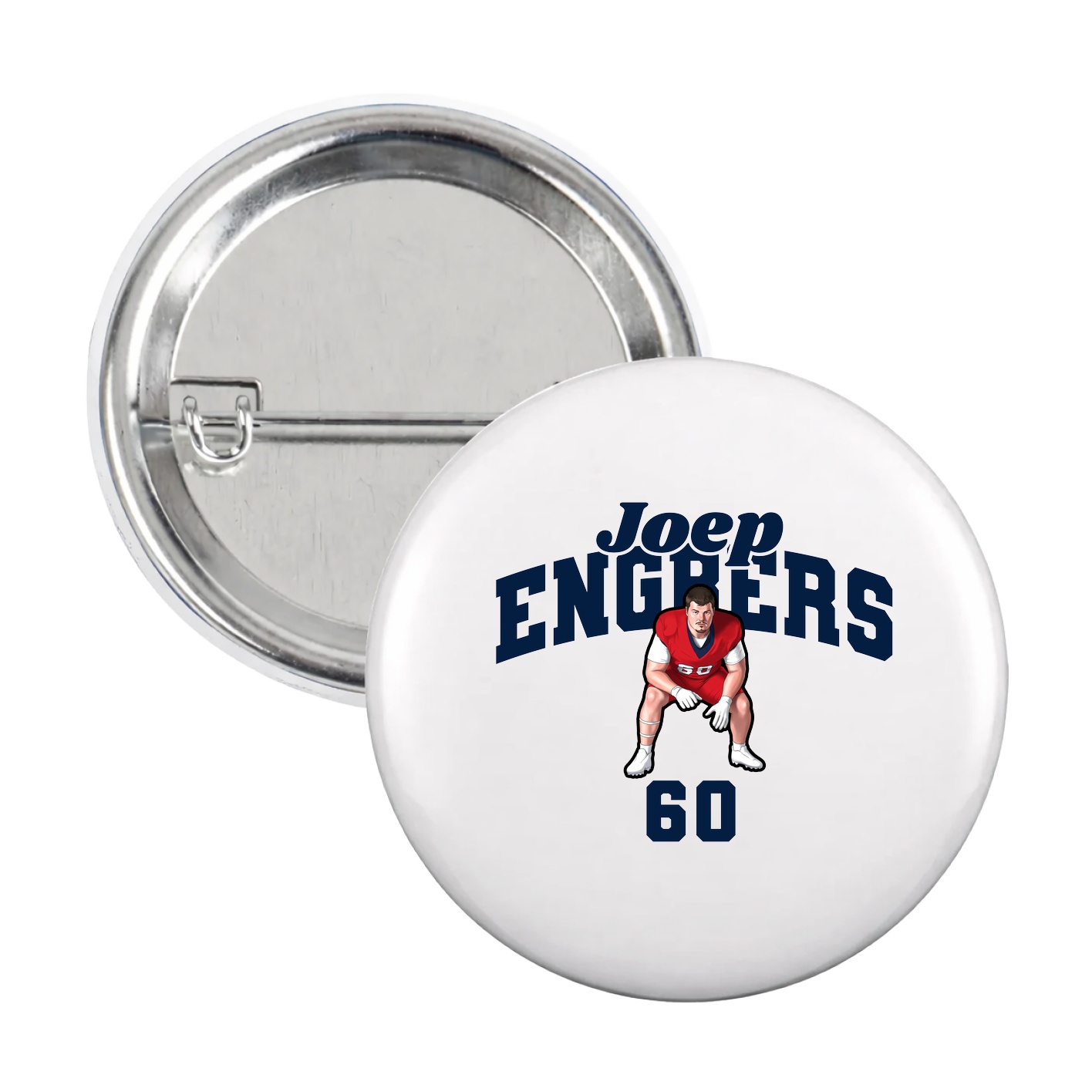 Game Day Button — Signature Arch in White
