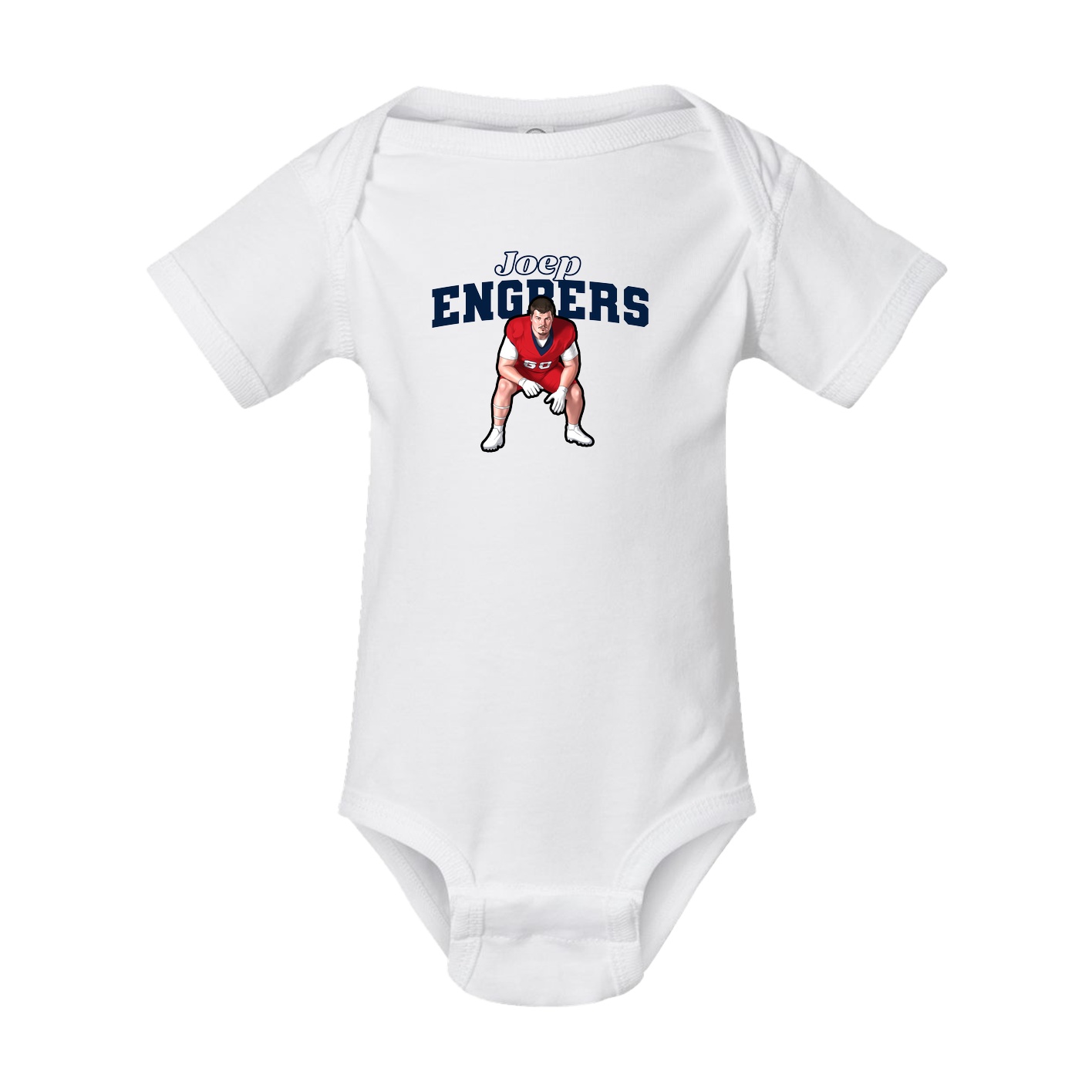 Baby Onesie — Name Arch in White