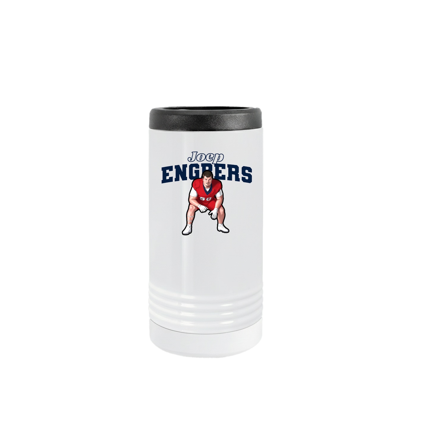 Slim Beverage Holder — Name Arch in White