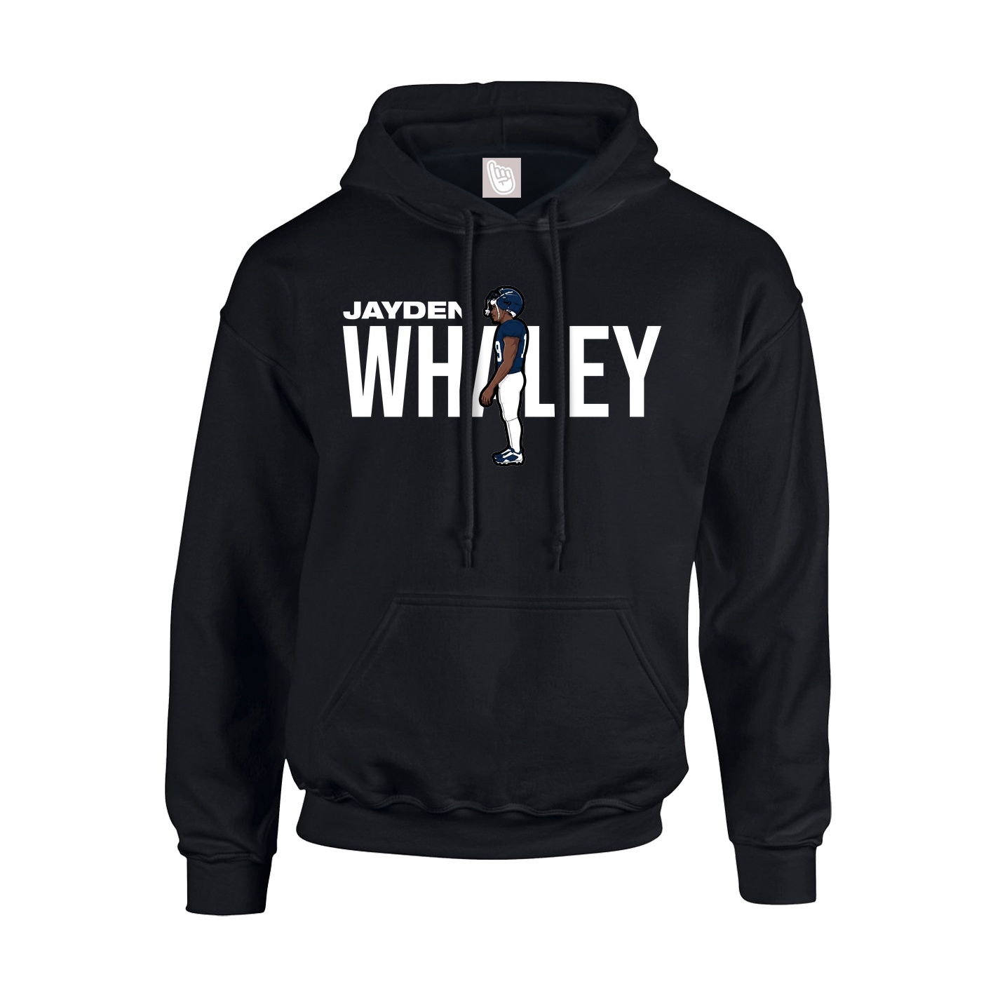 Youth Hoodie — Player Name in Black