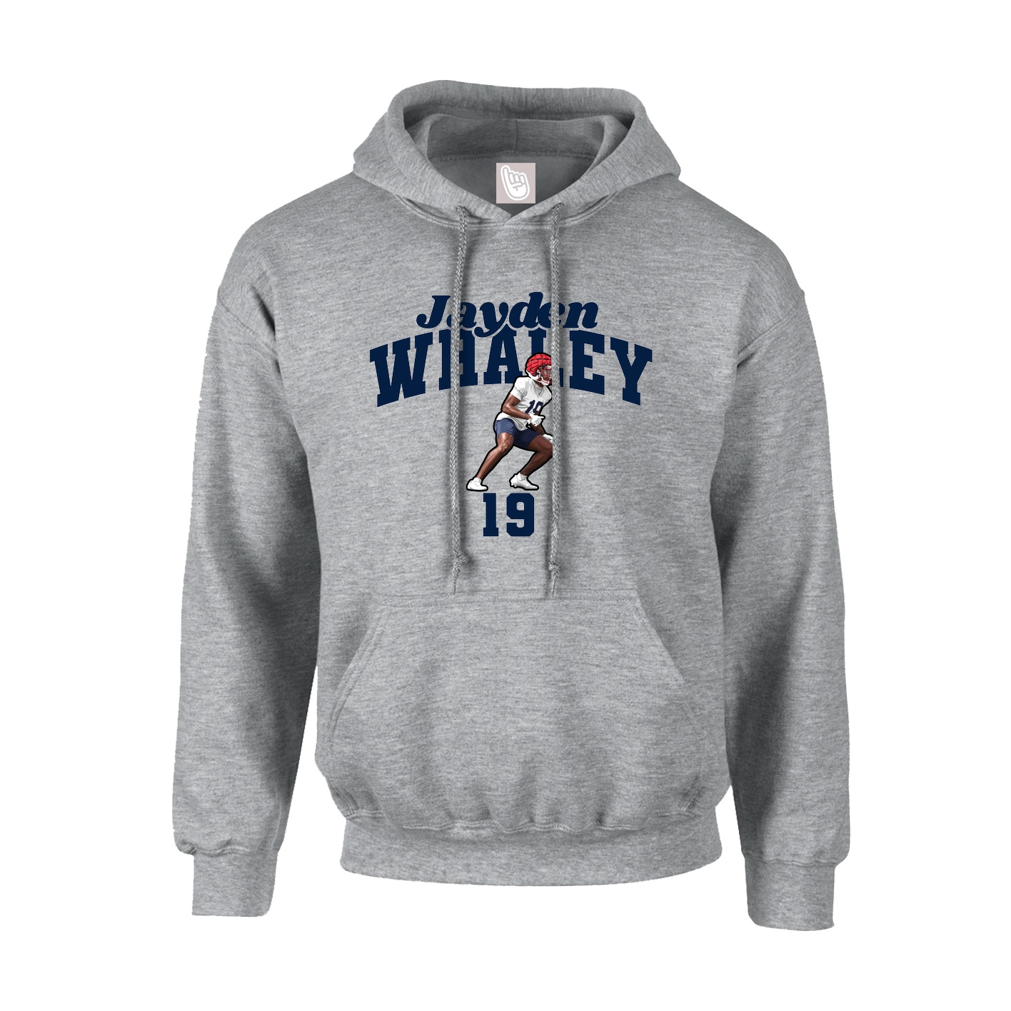Youth Hoodie — Signature Arch in Grey