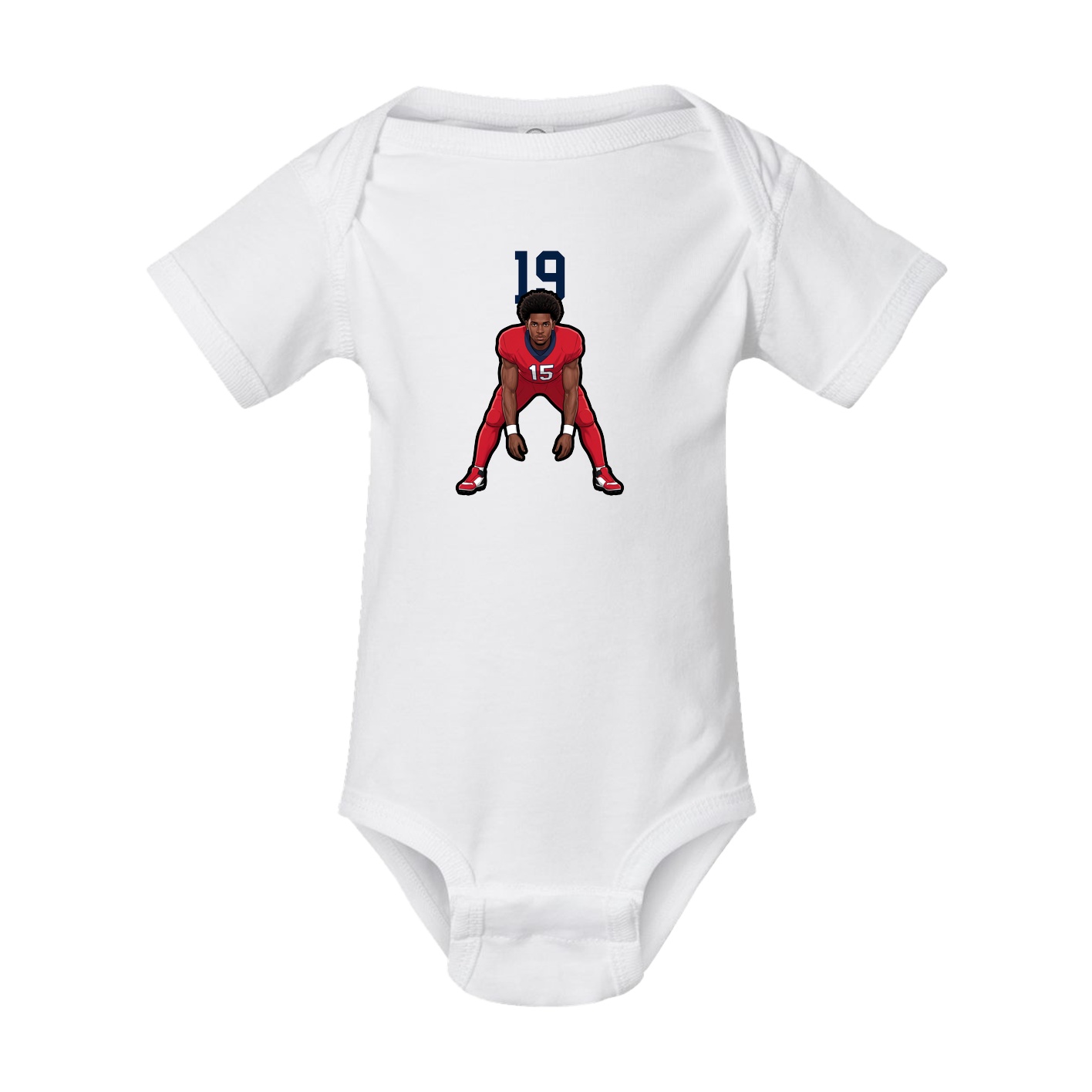 Baby Onesie — Number Top in White