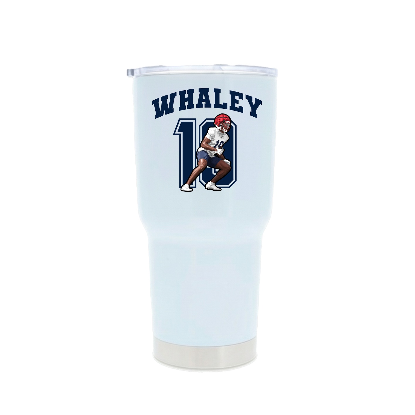 30oz Stainless Steel Tumbler — Number in White