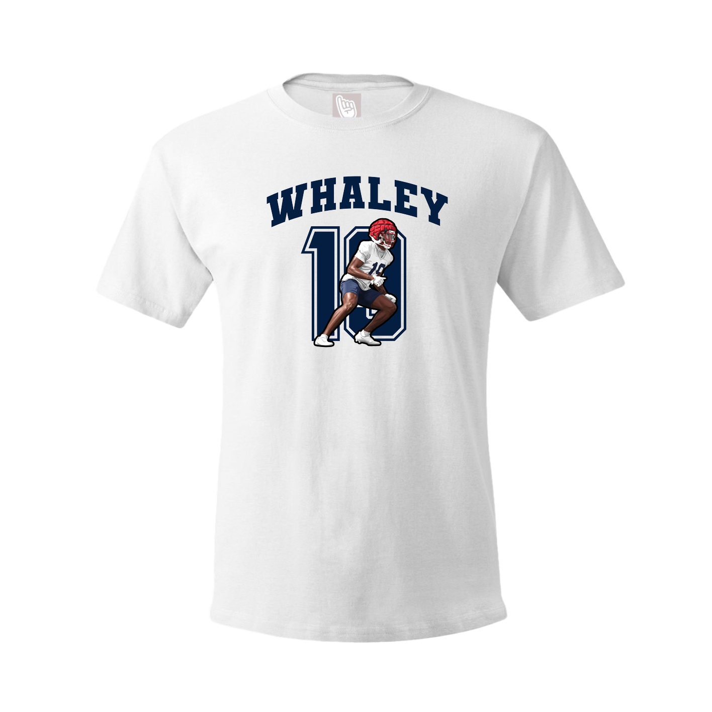 Youth Tee — Number in White