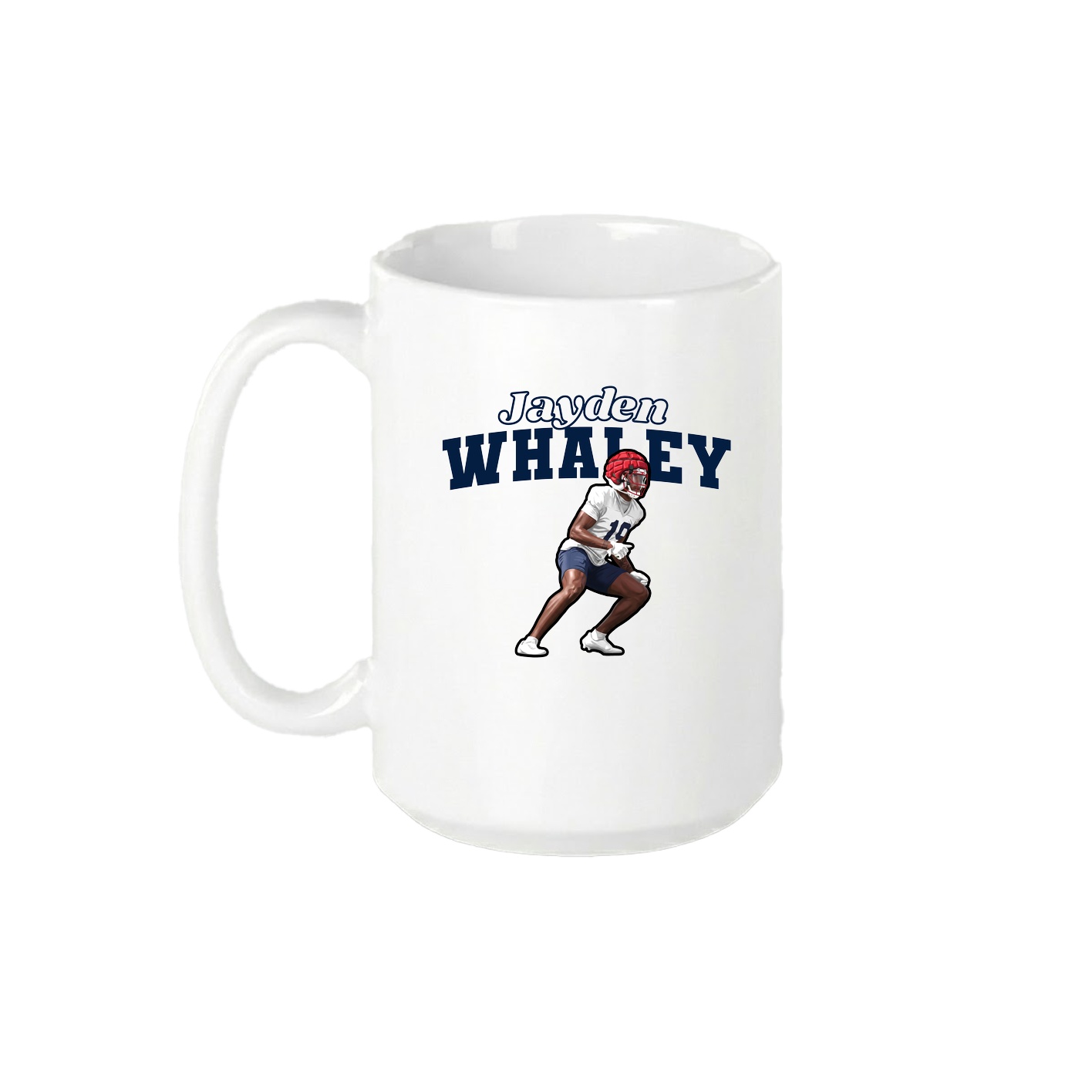 15oz Coffee Mug — Name Arch in White