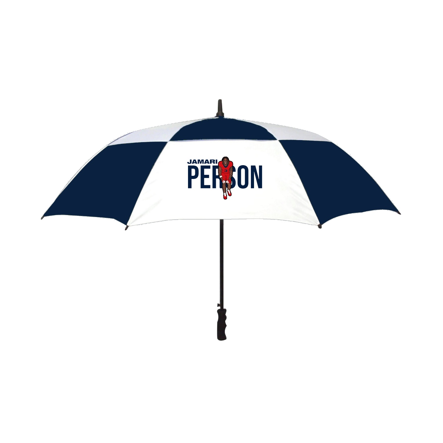 Golf Umbrella — Player Name in Navy