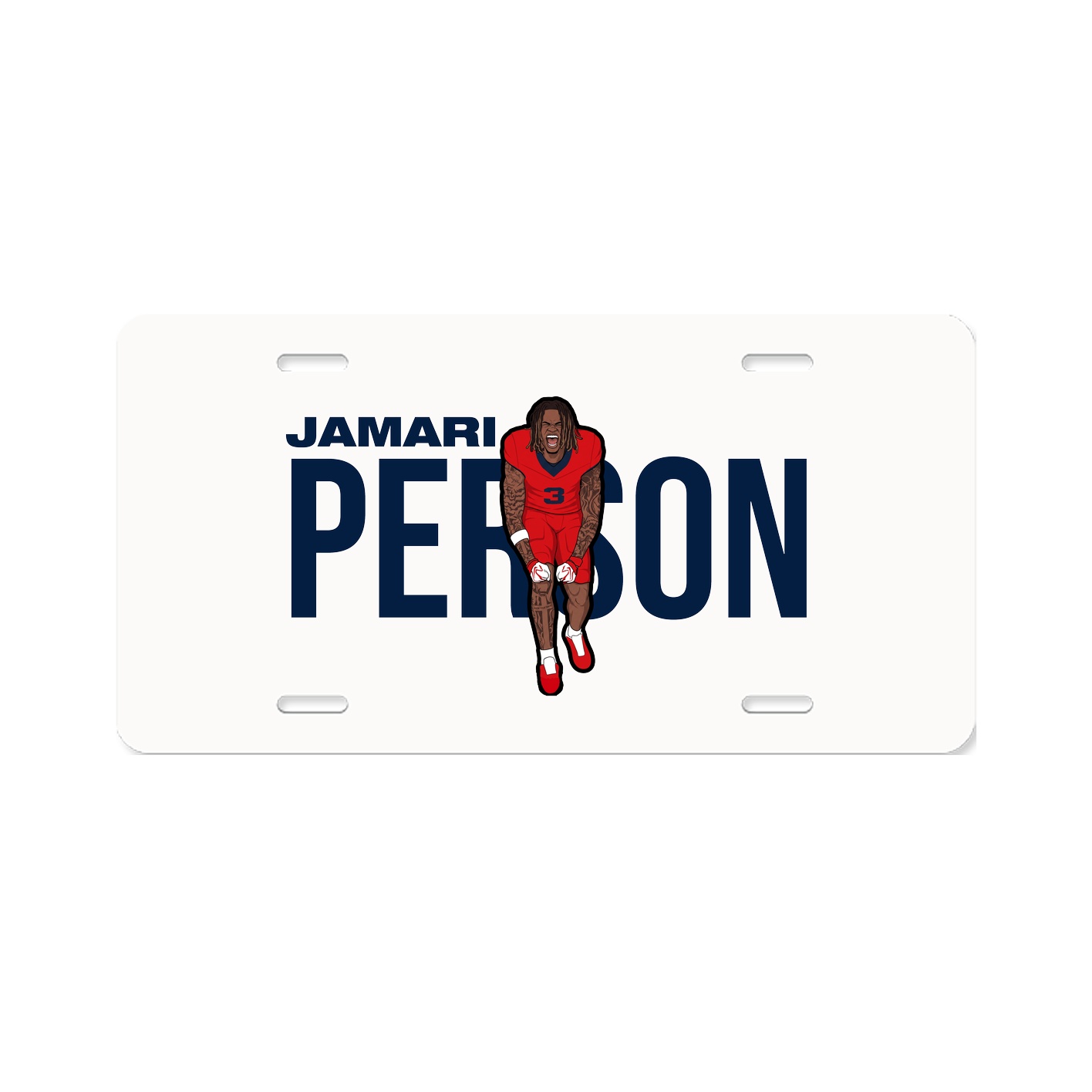 License Plate — Player Name in Classic