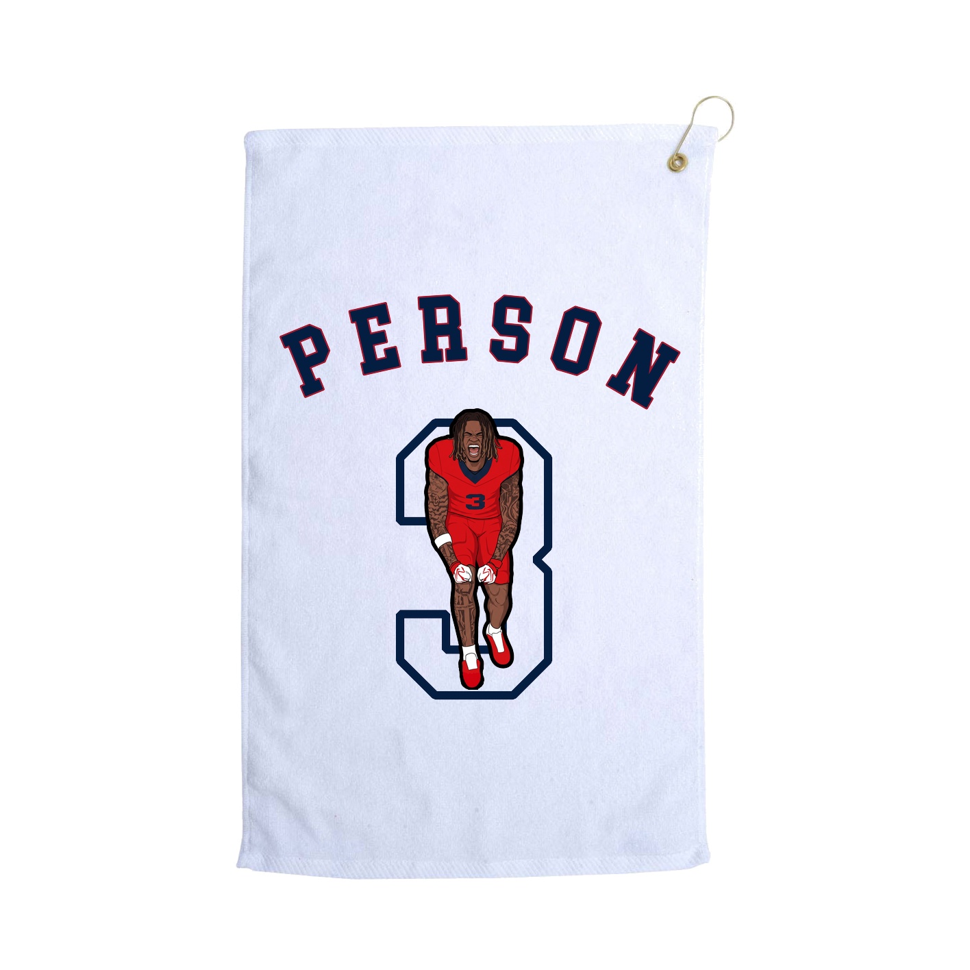 Golf Towel — Shirsey Arch in White