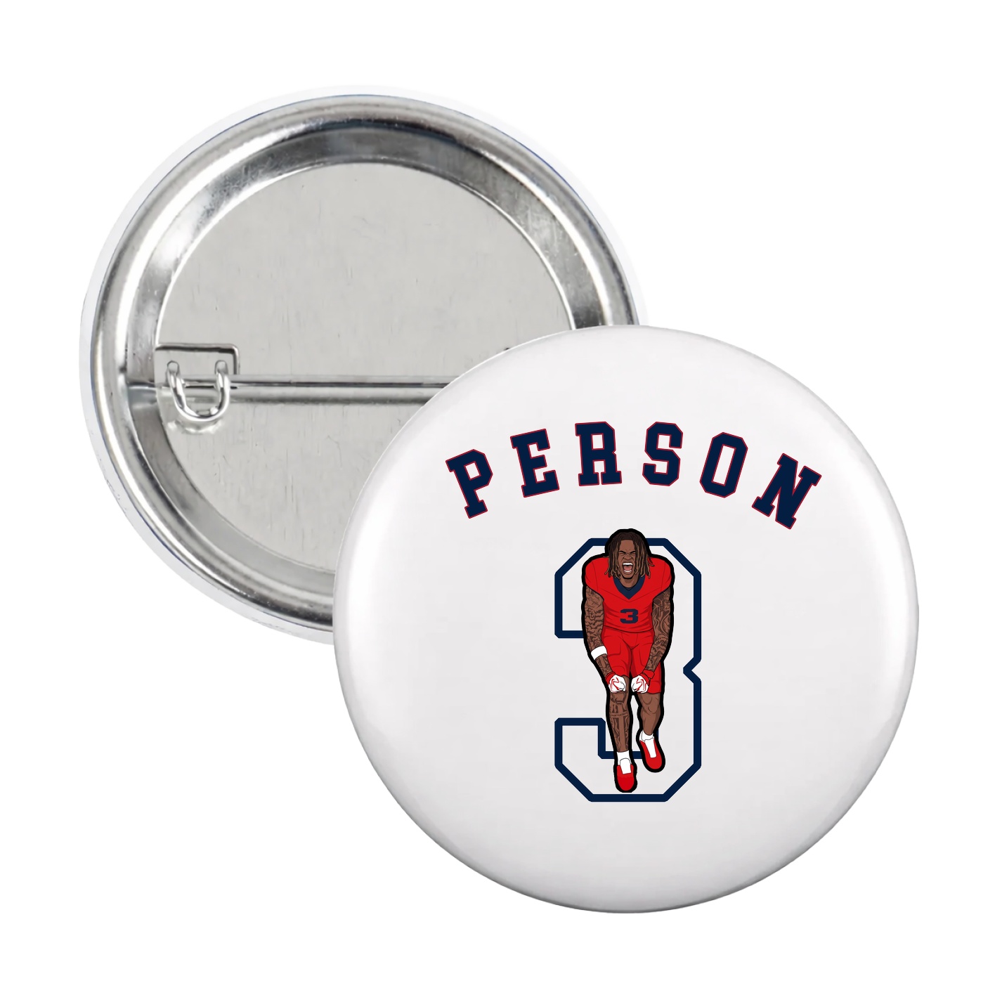 Game Day Button — Shirsey Arch in White