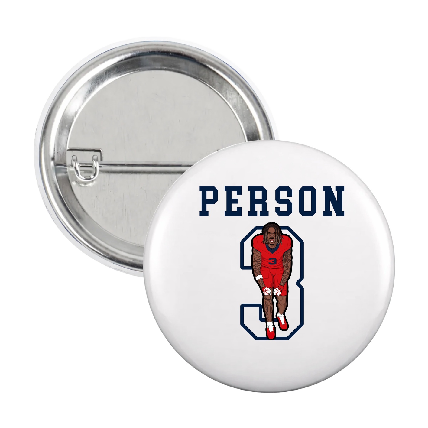 Game Day Button — Shirsey in White
