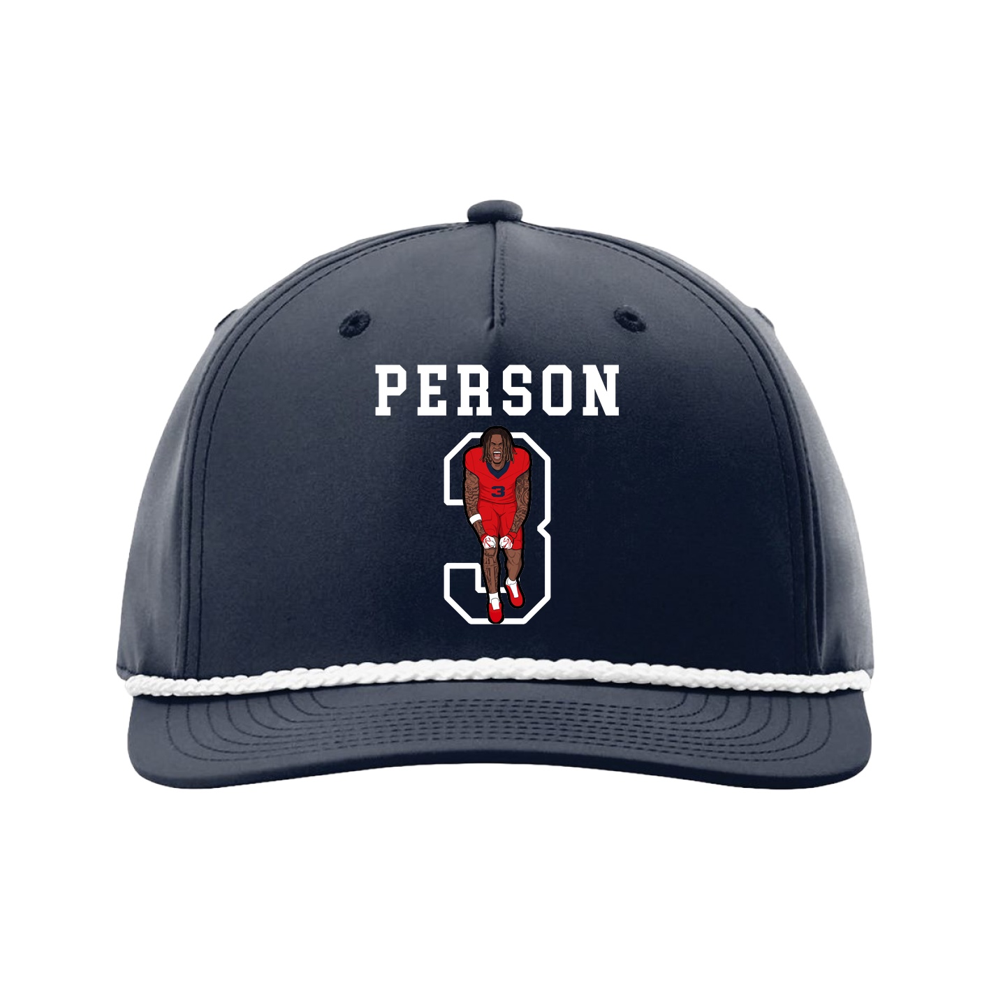Five-Panel Classic Rope Cap — Shirsey in Navy