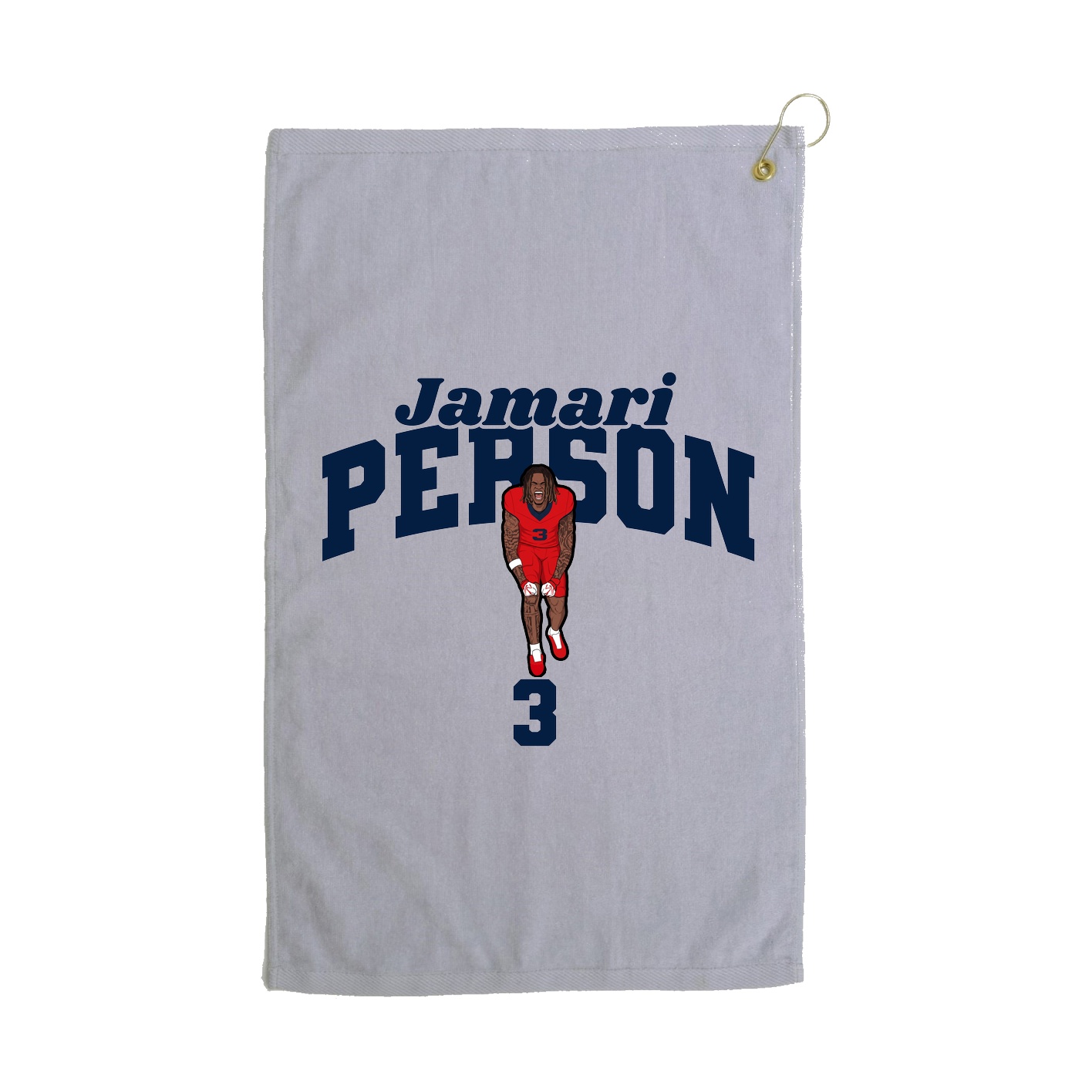 Golf Towel — Signature Arch in Grey