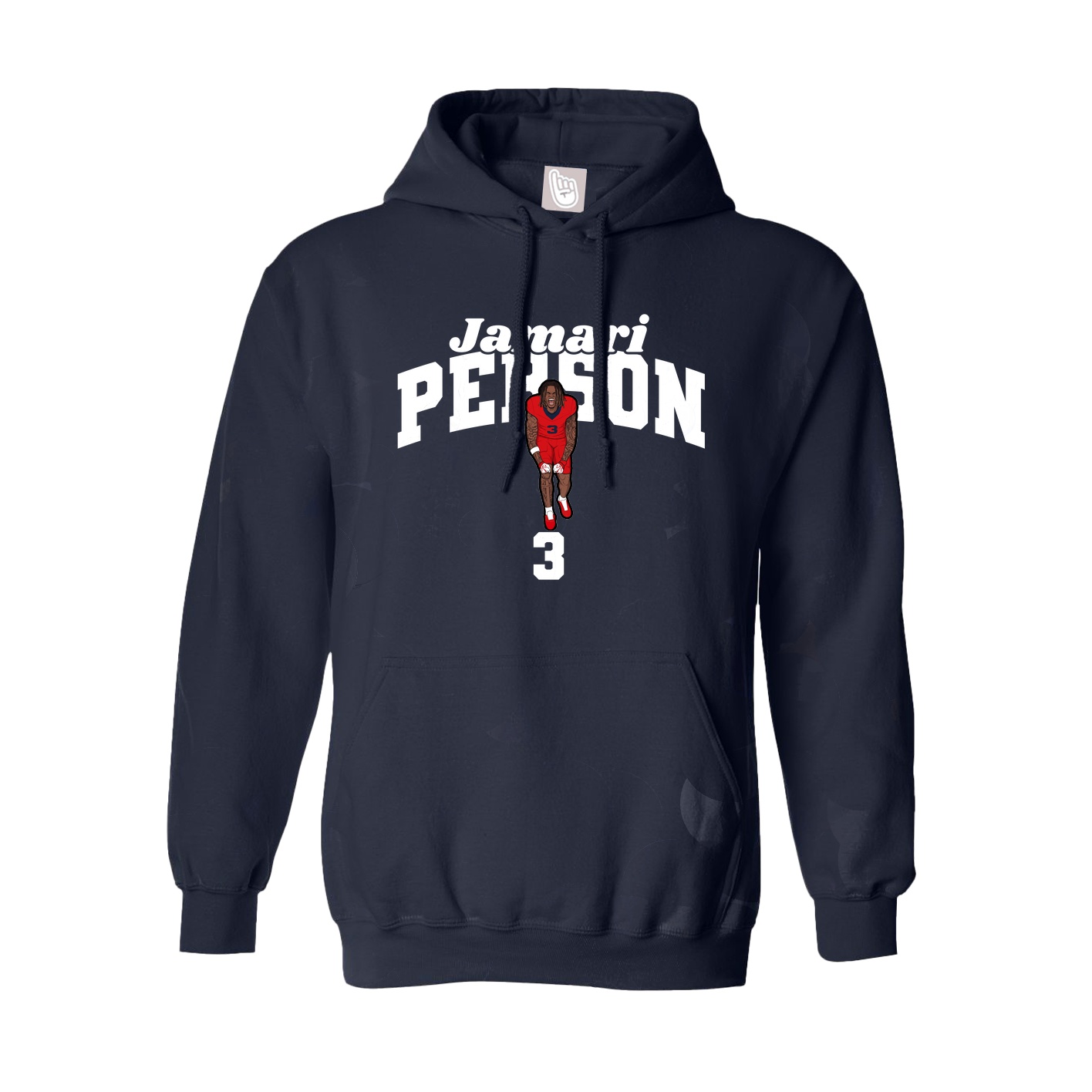 Youth Hoodie — Signature Arch in Navy