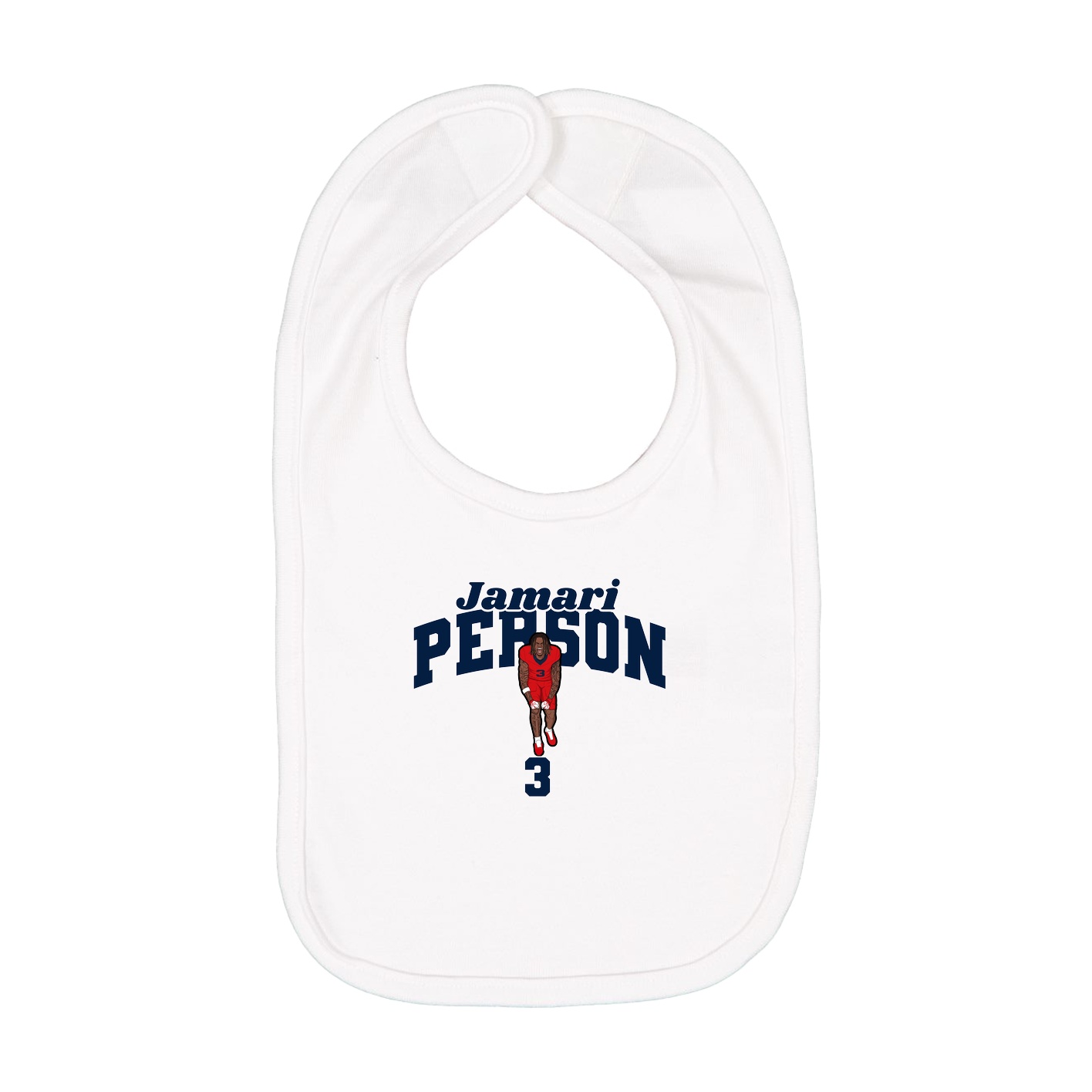 Infant Bib — Signature Arch in White