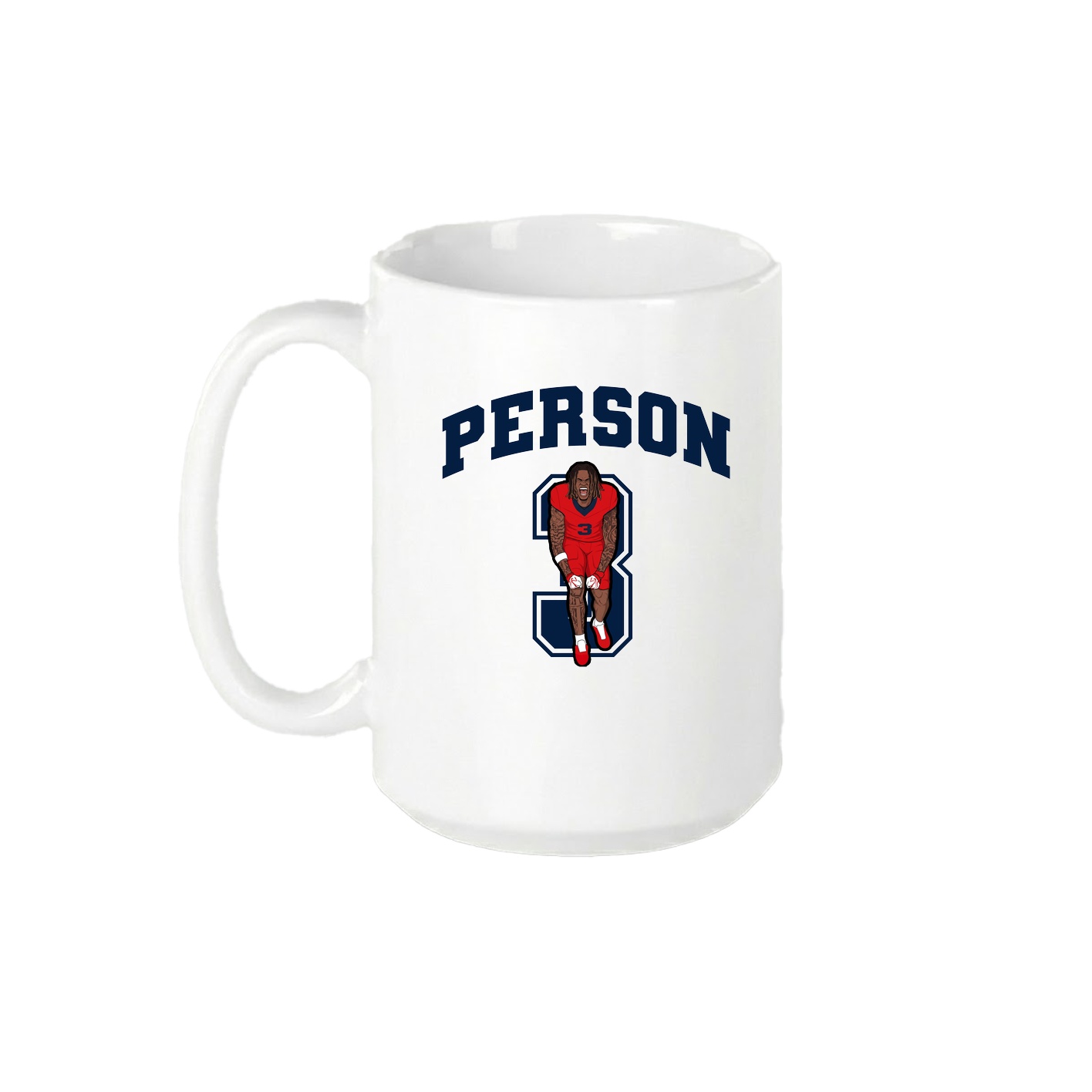 15oz Coffee Mug — Number in White