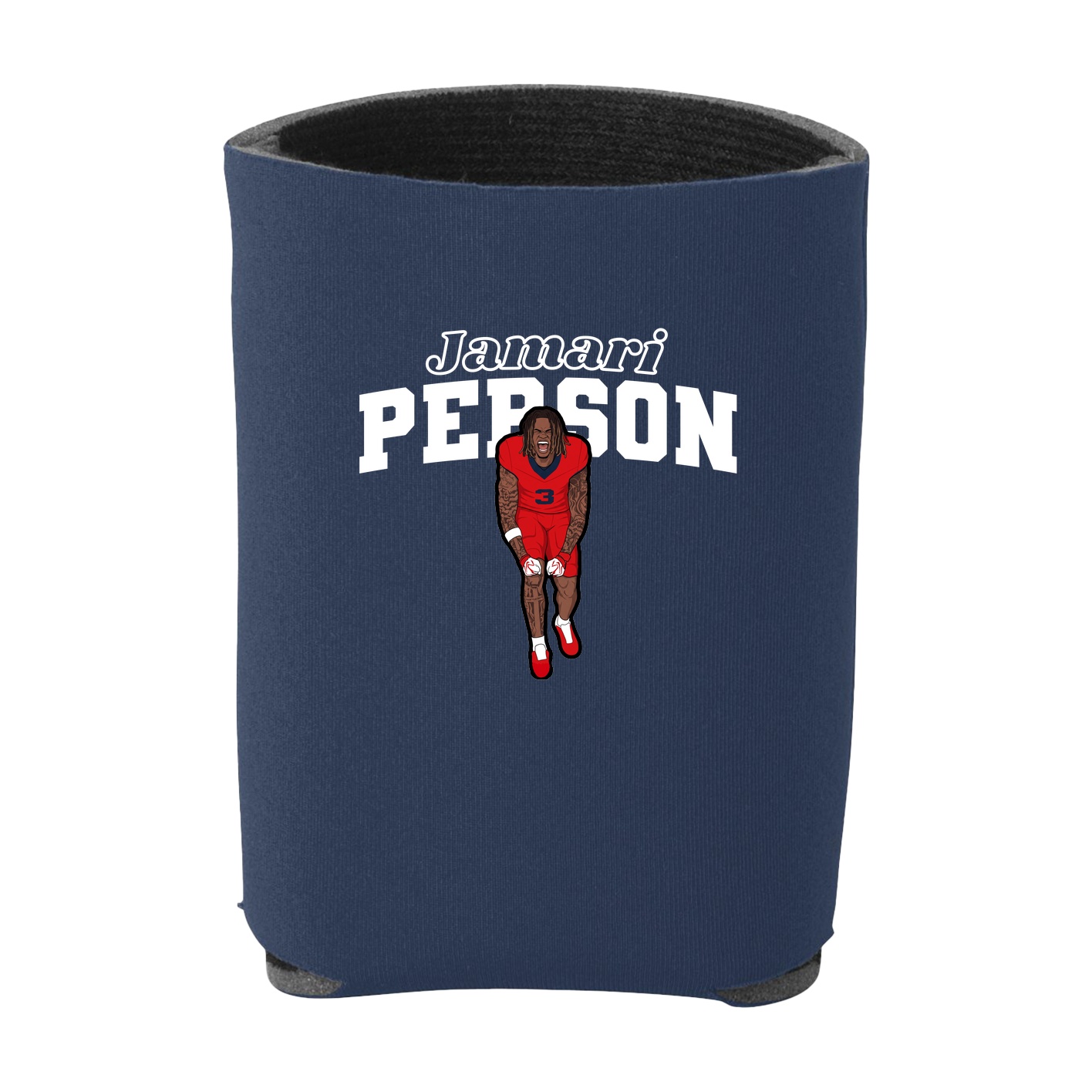 Can Holder — Name Arch in Navy