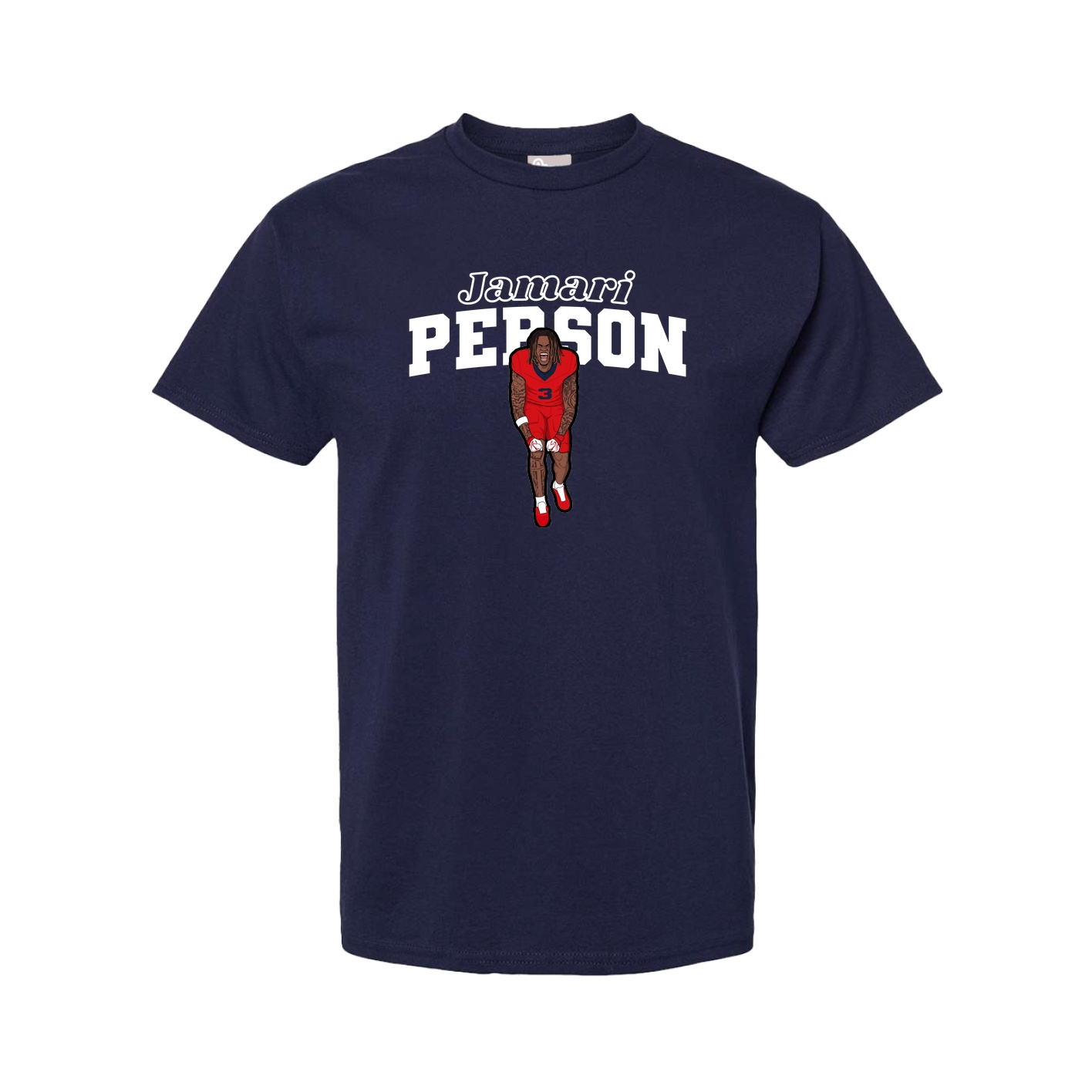 Tee — Name Arch in Navy