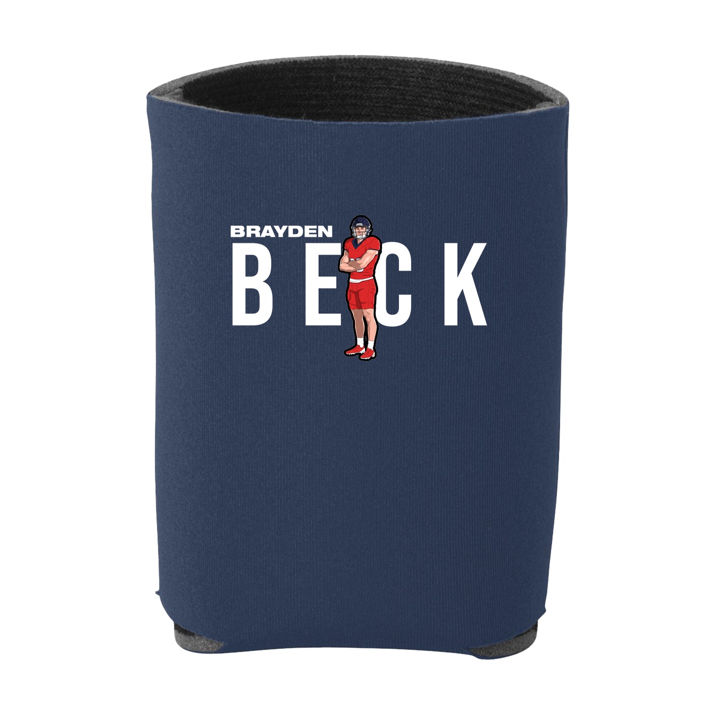 Can Holder — Player Name in Navy