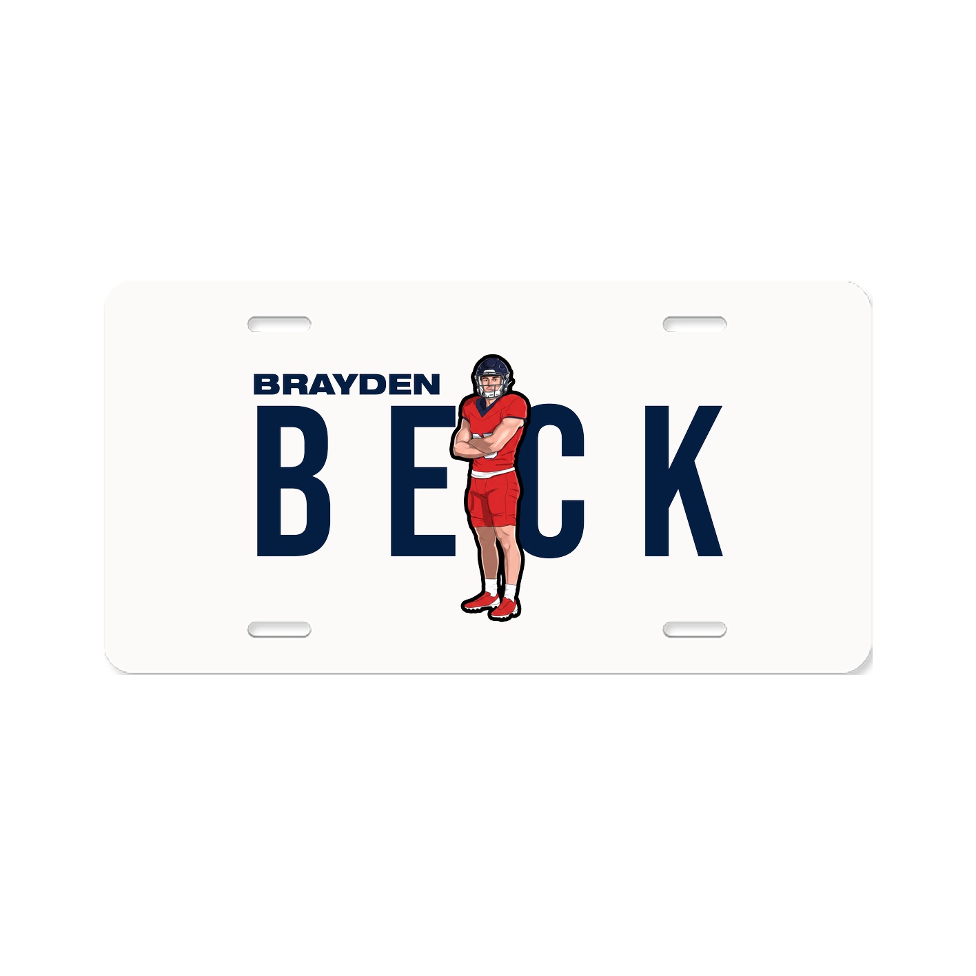License Plate — Player Name in Classic