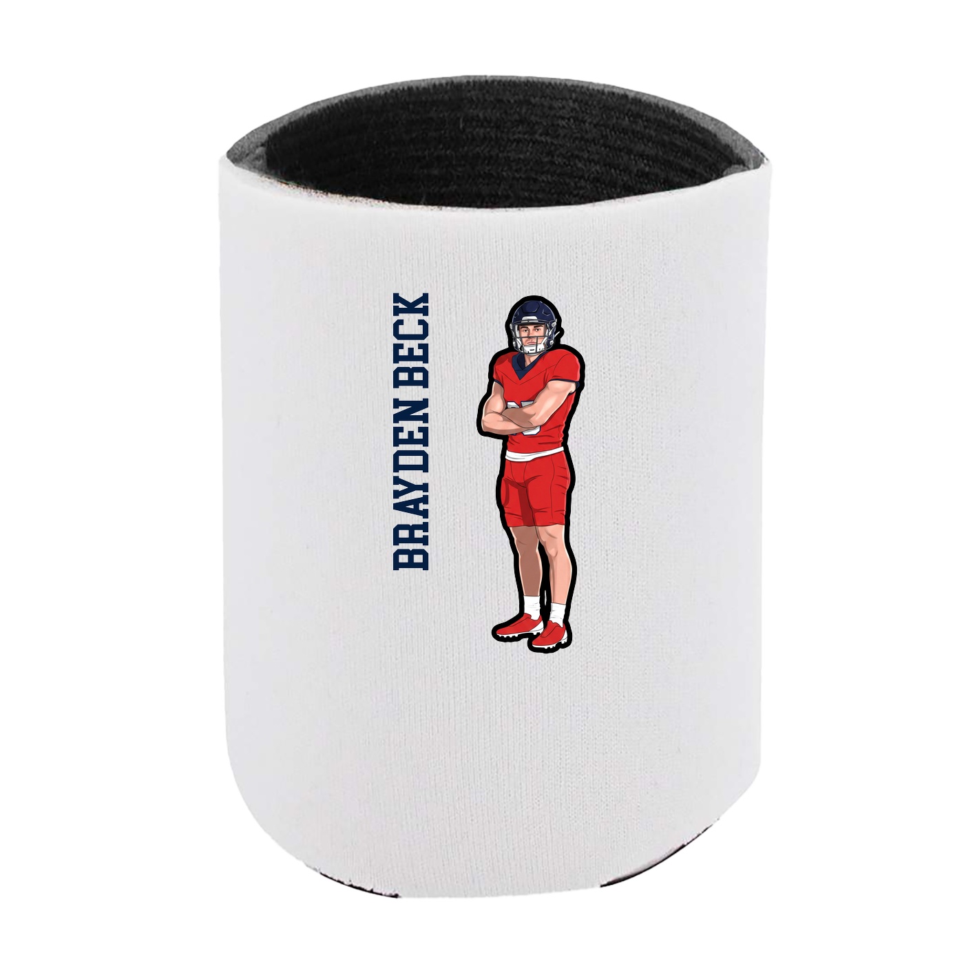 Can Holder — Name Vertical in White