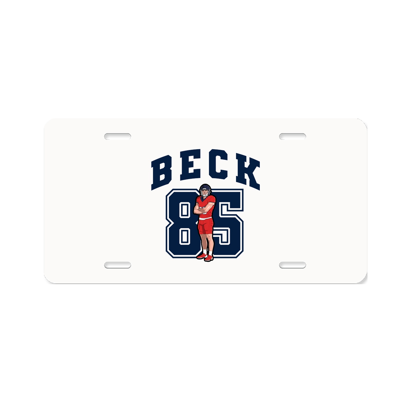 License Plate — Number in Classic