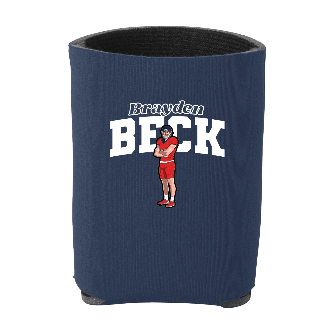 Can Holder — Name Arch in Navy