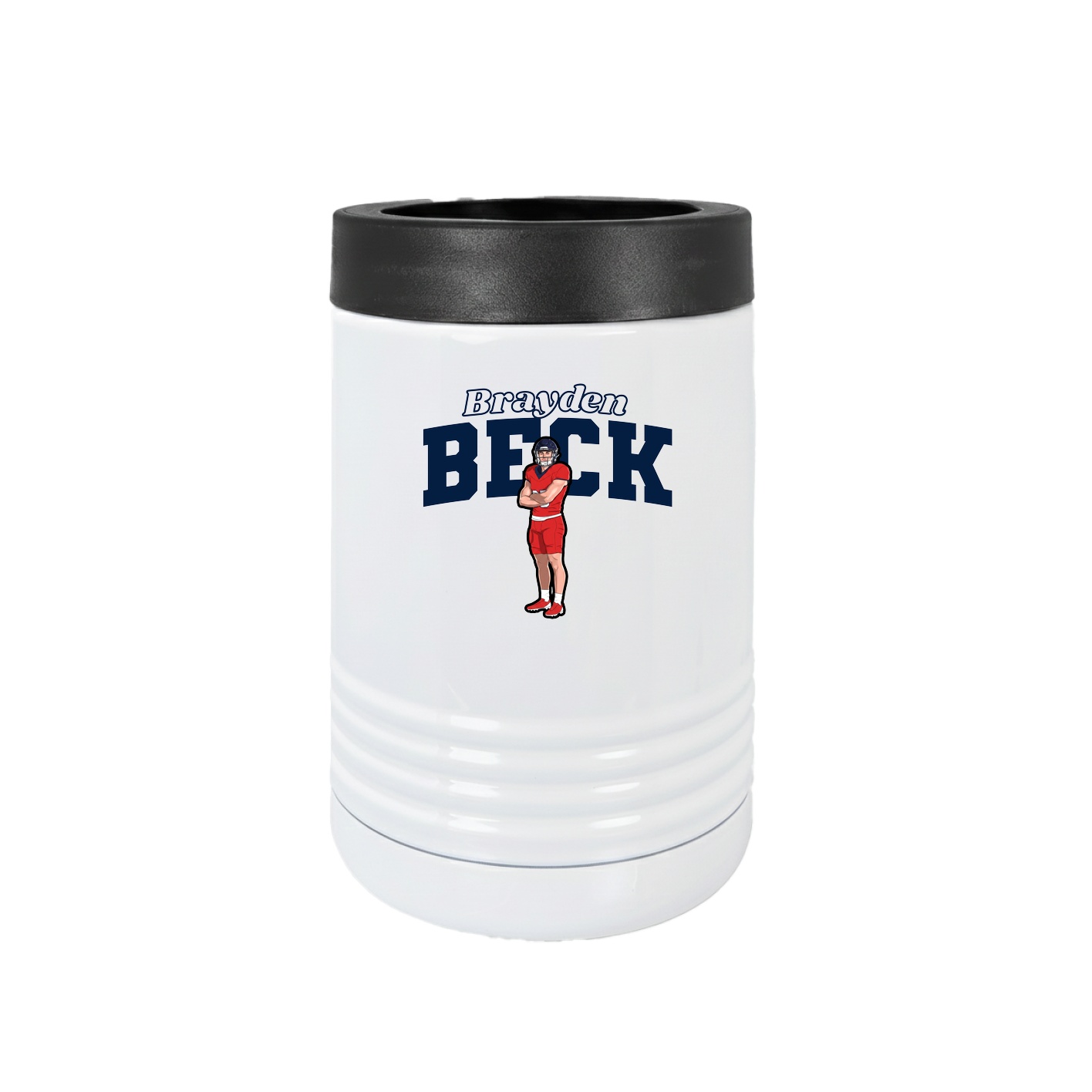 Beverage Holder — Name Arch in White