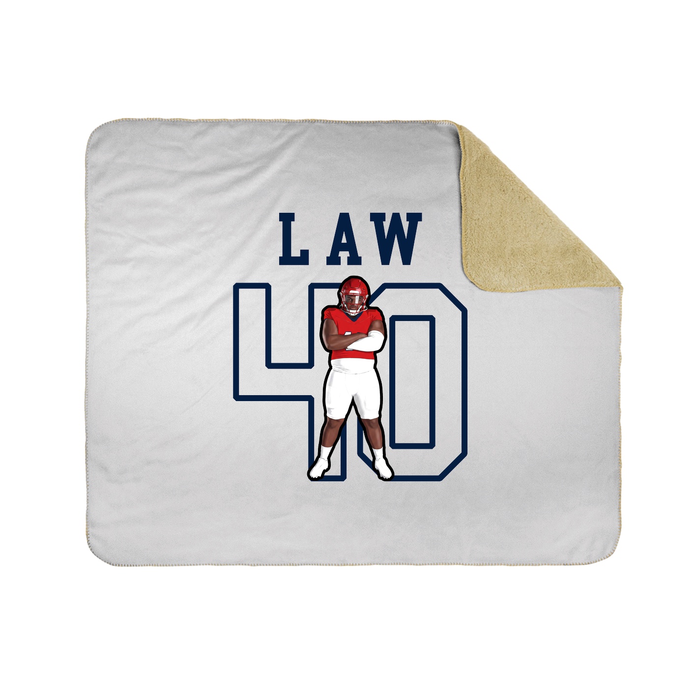 Throw Blanket — Shirsey in White