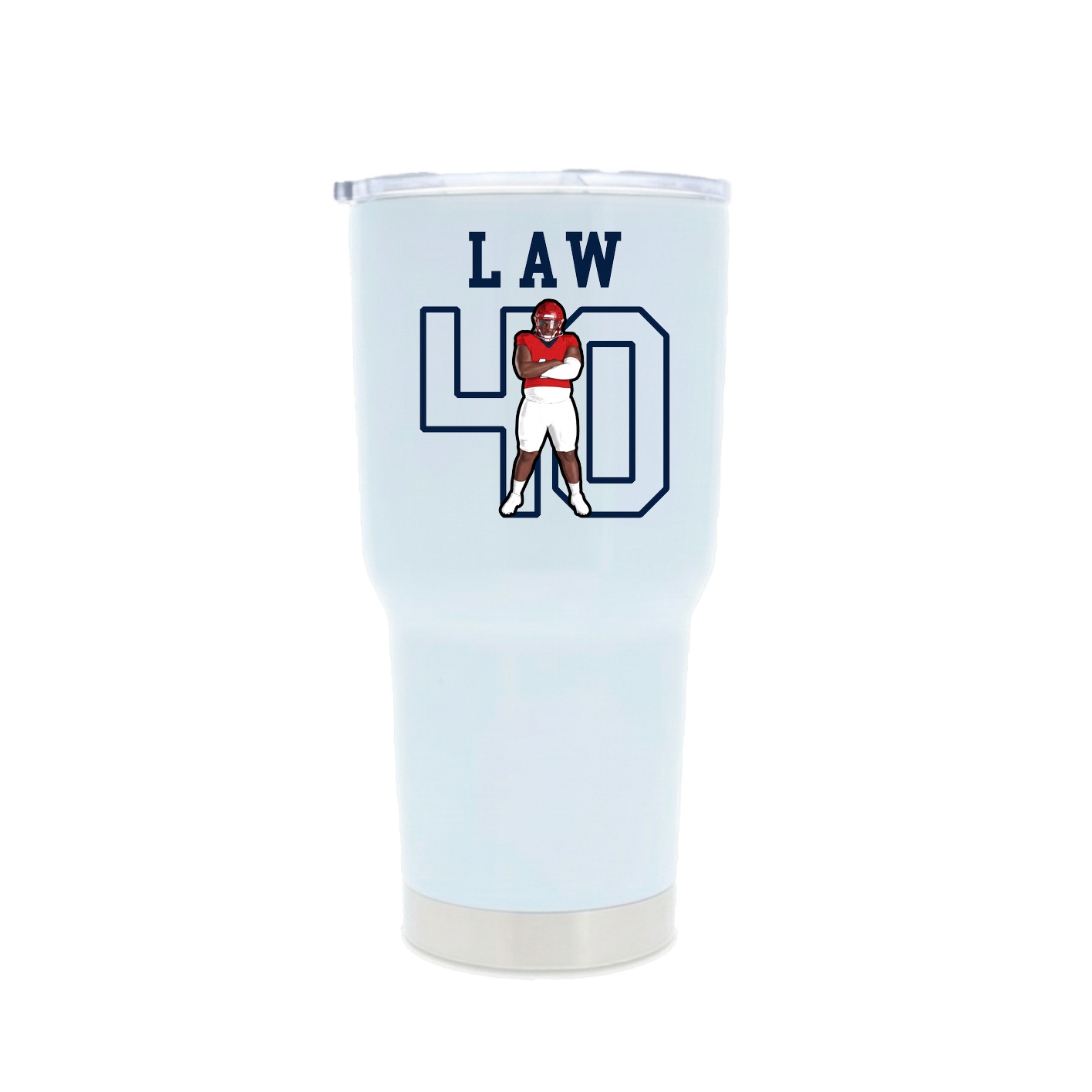 30oz Stainless Steel Tumbler — Shirsey in White