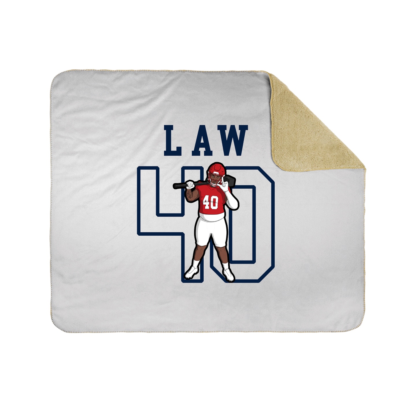 Throw Blanket — Shirsey in White