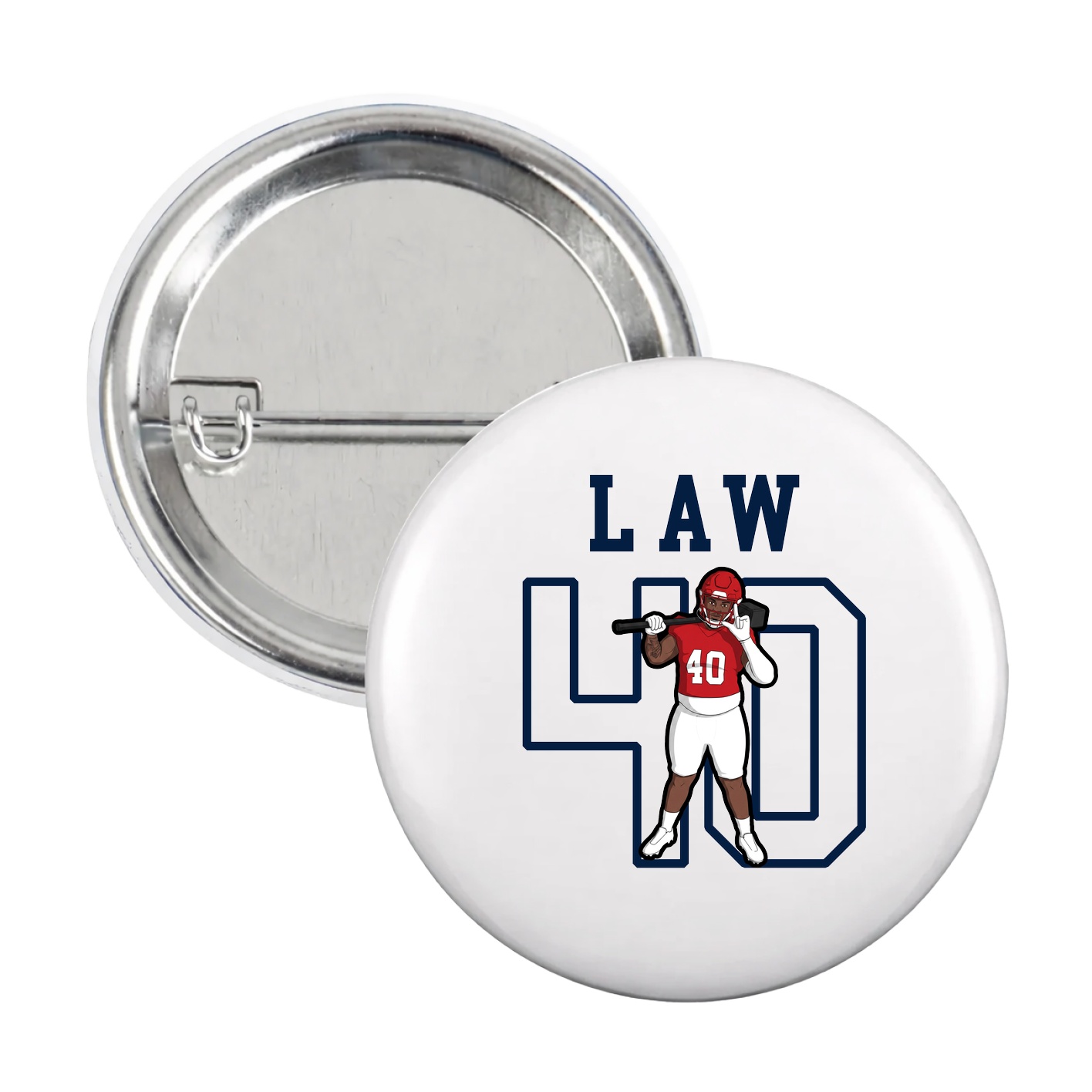 Game Day Button — Shirsey in White