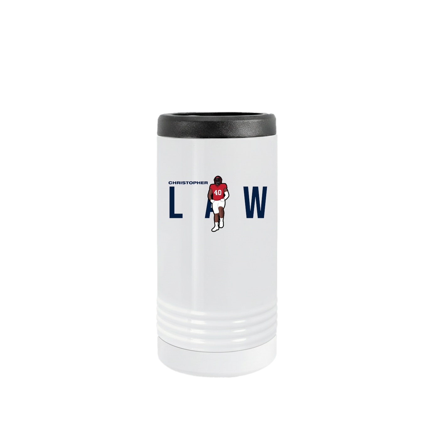 Slim Beverage Holder — Player Name in White