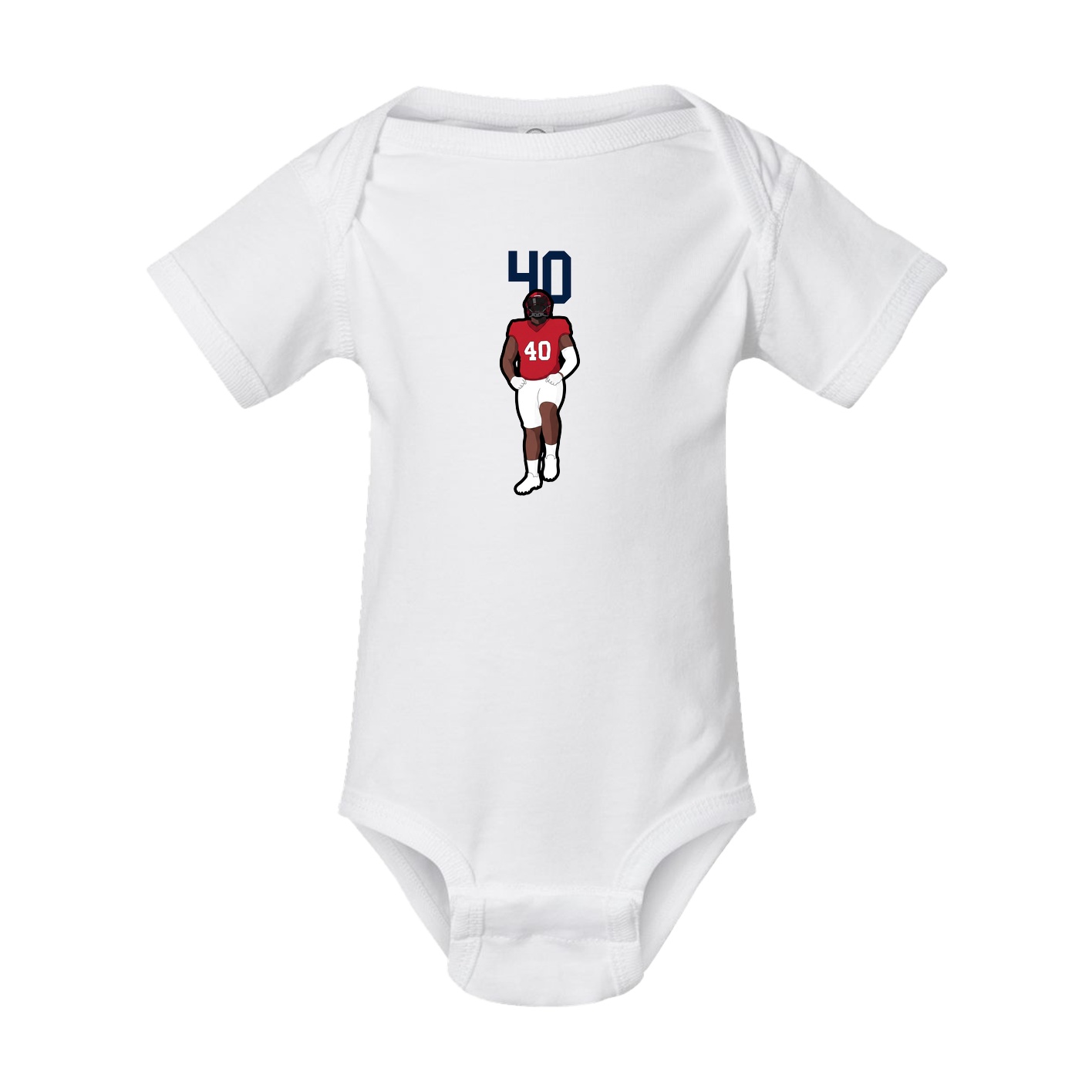 Baby Onesie — Number Top in White