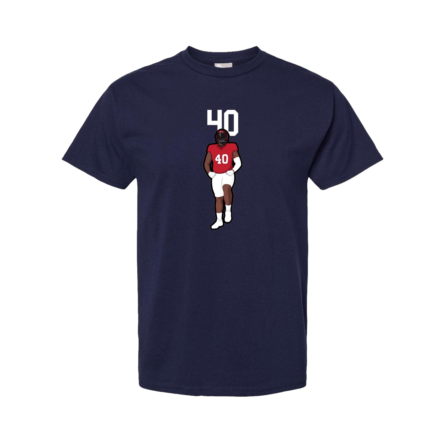 Tee — Number Top in Navy