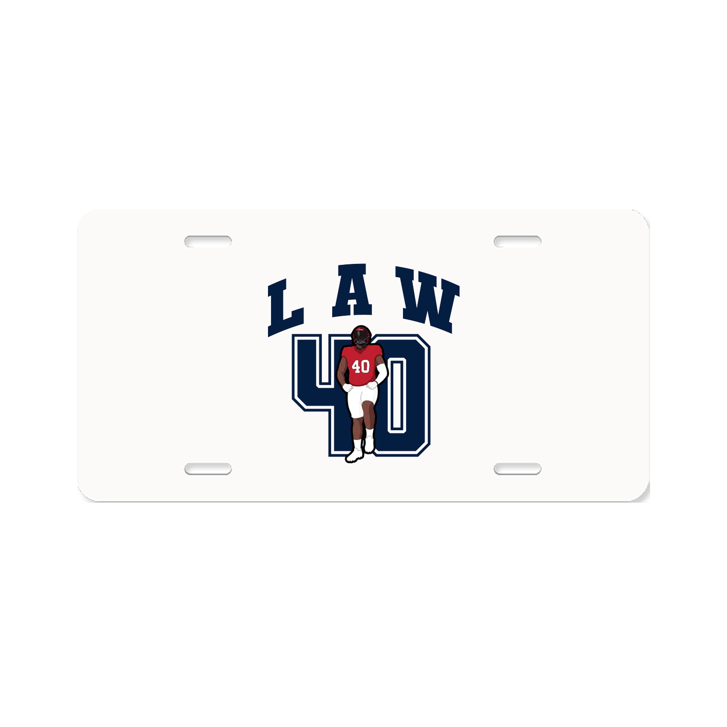 License Plate — Number in Classic