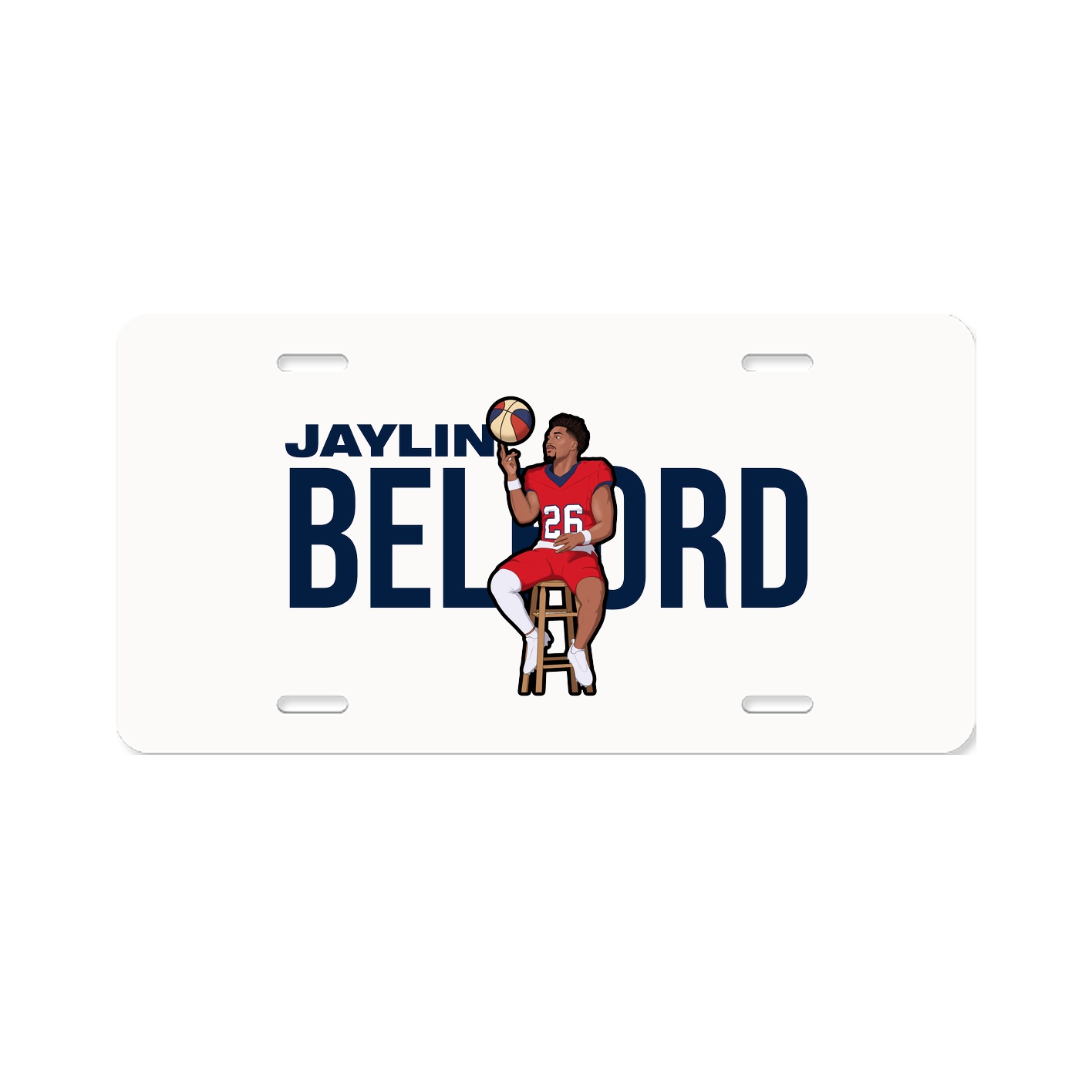 License Plate — Player Name in Classic