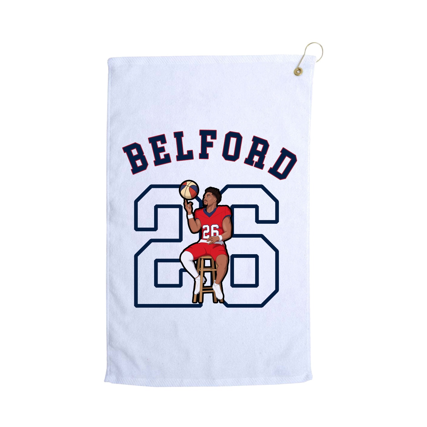Golf Towel — Shirsey Arch in White