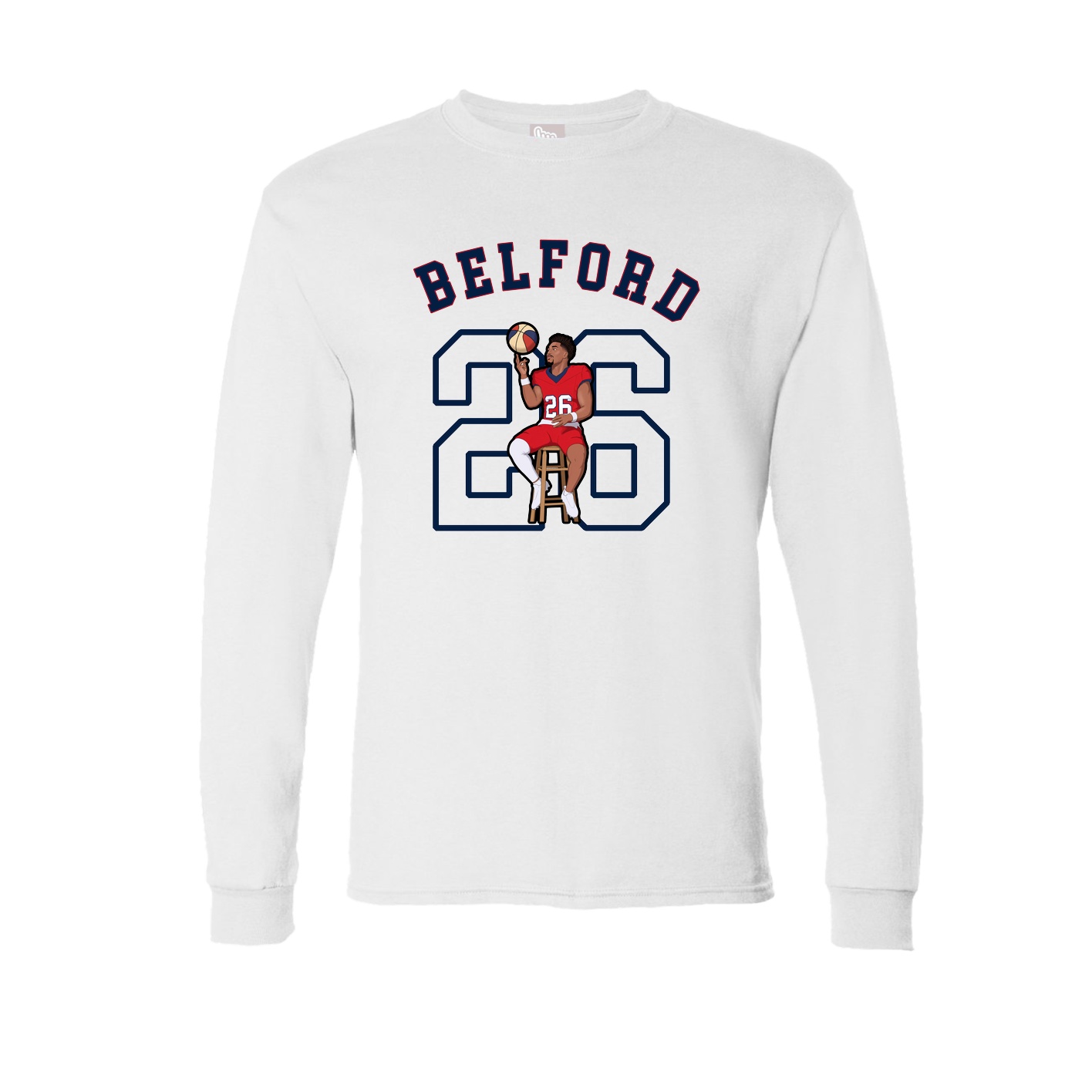 Long Sleeve Tee — Shirsey Arch in White