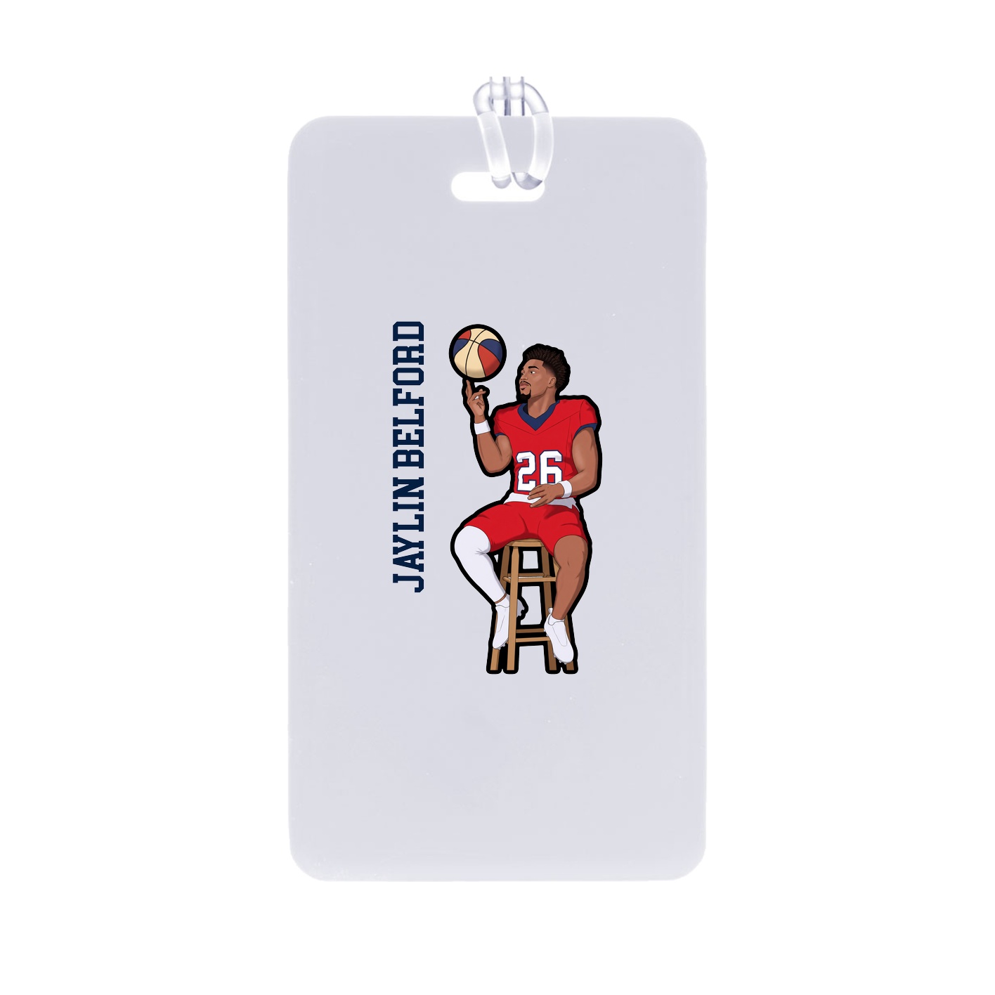 Bag Tag — Name Vertical in Classic