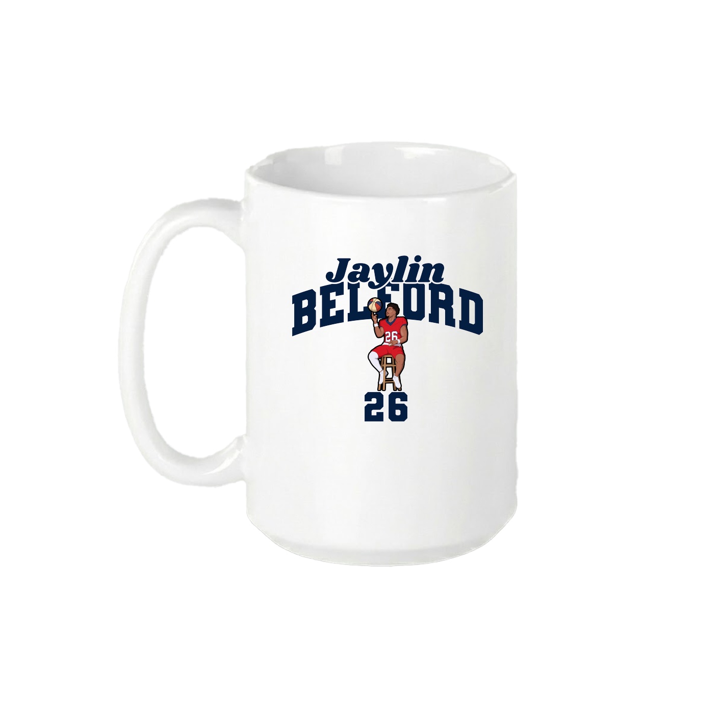 15oz Coffee Mug — Signature Arch in White