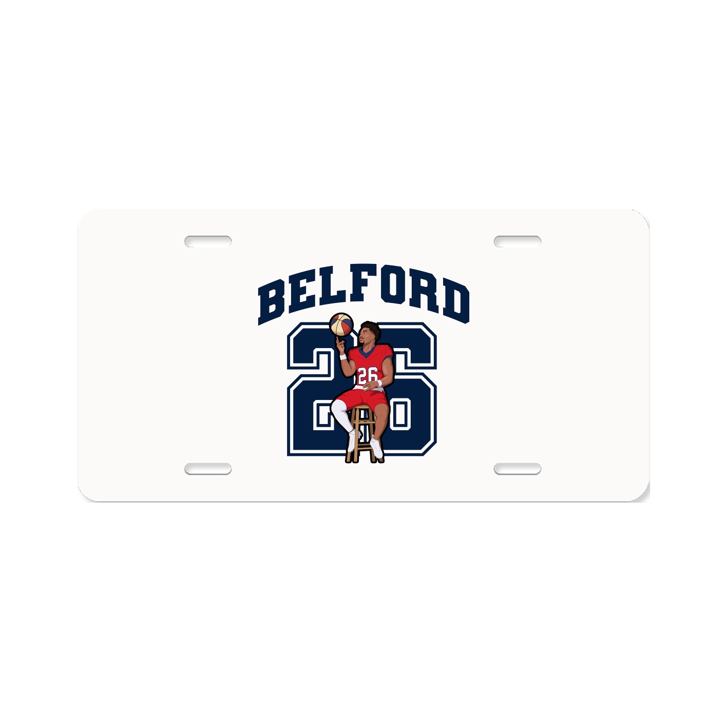 License Plate — Number in Classic