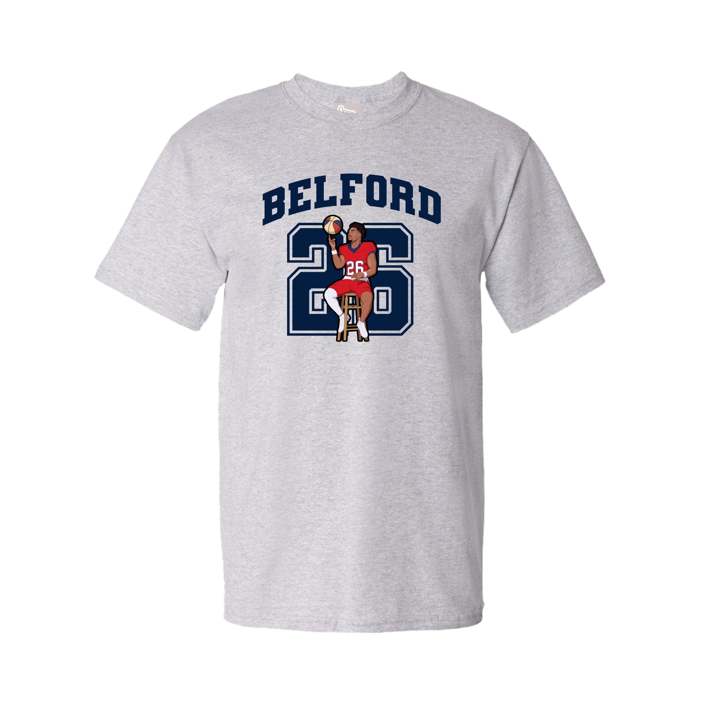 Youth Tee — Number in Grey