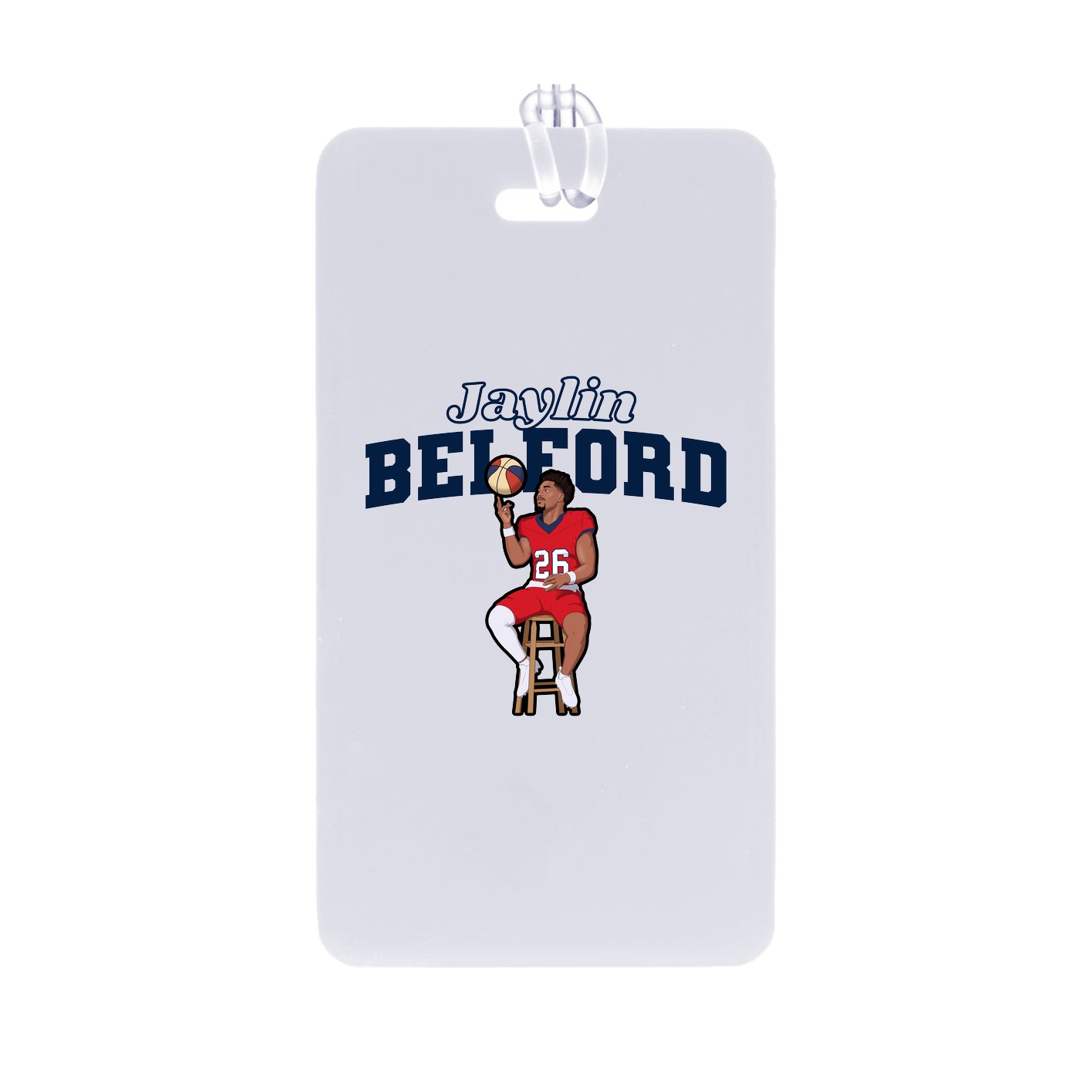 Bag Tag — Name Arch in Classic