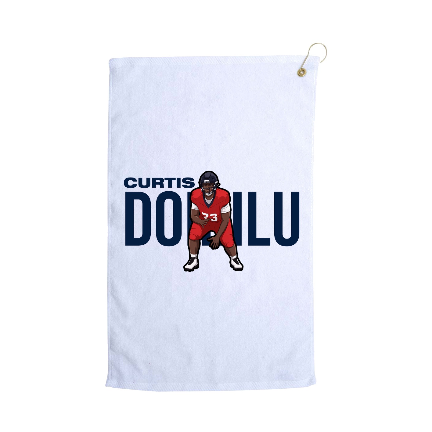 Golf Towel — Player Name in White