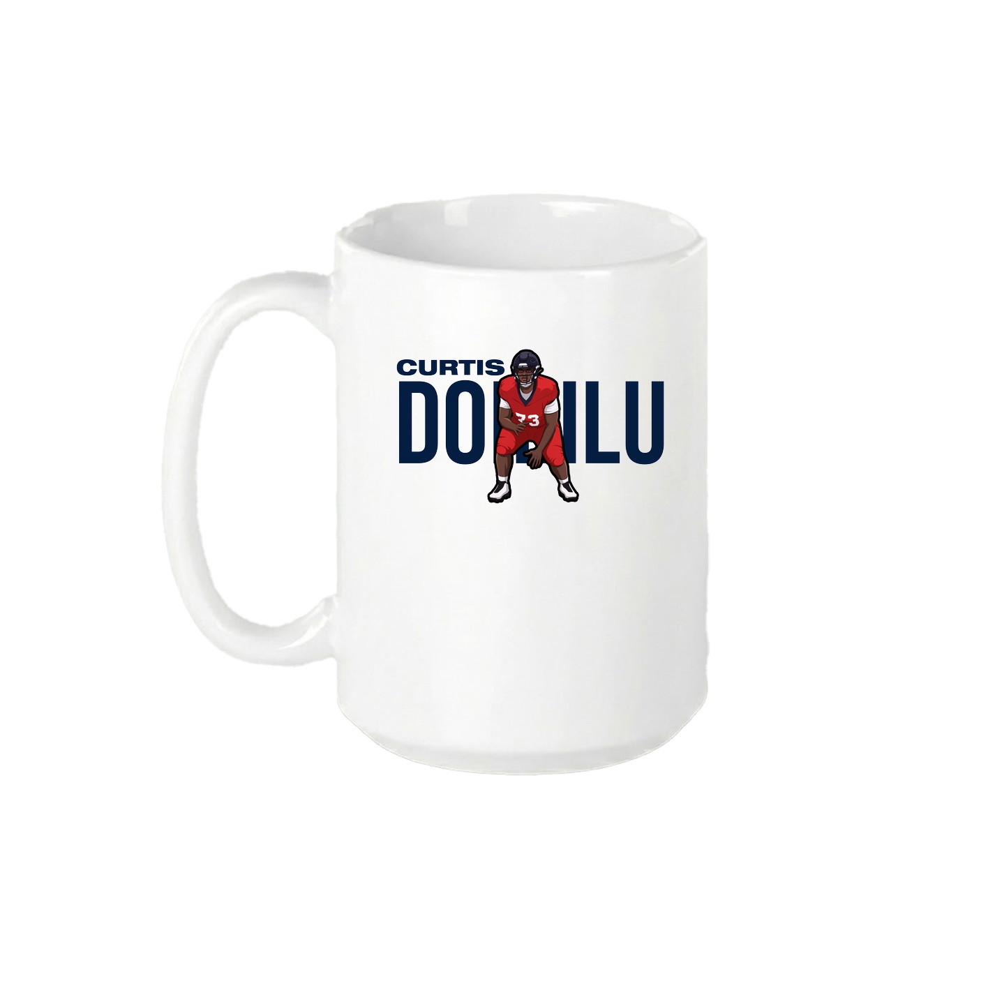 15oz Coffee Mug — Player Name in White