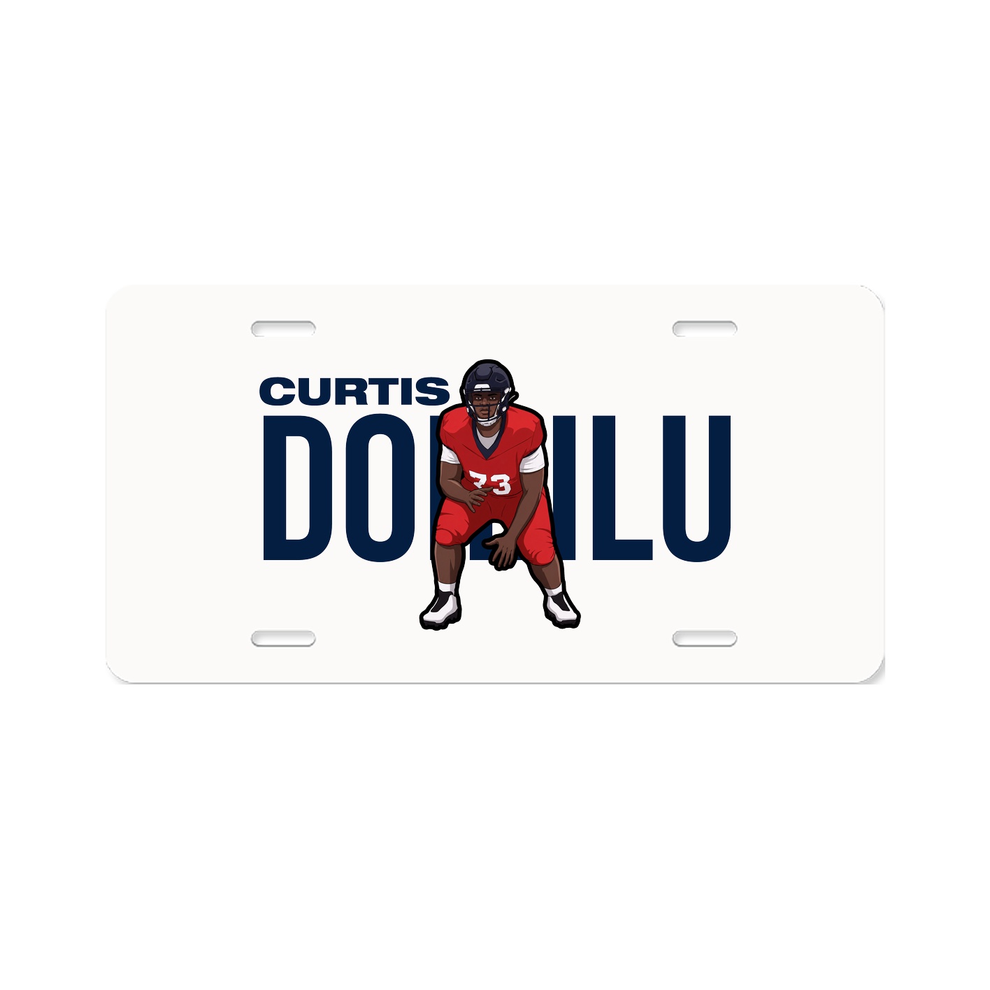 License Plate — Player Name in Classic