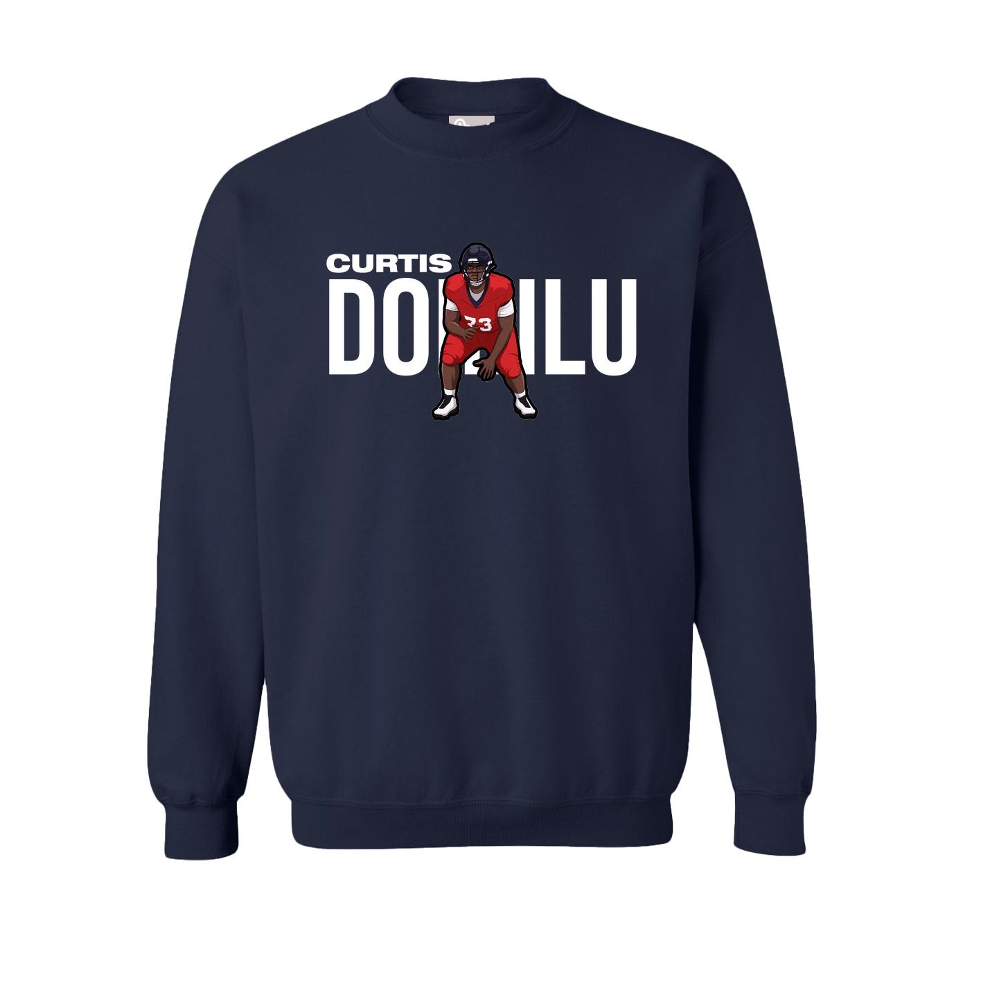 Fleece Crew — Player Name in Navy